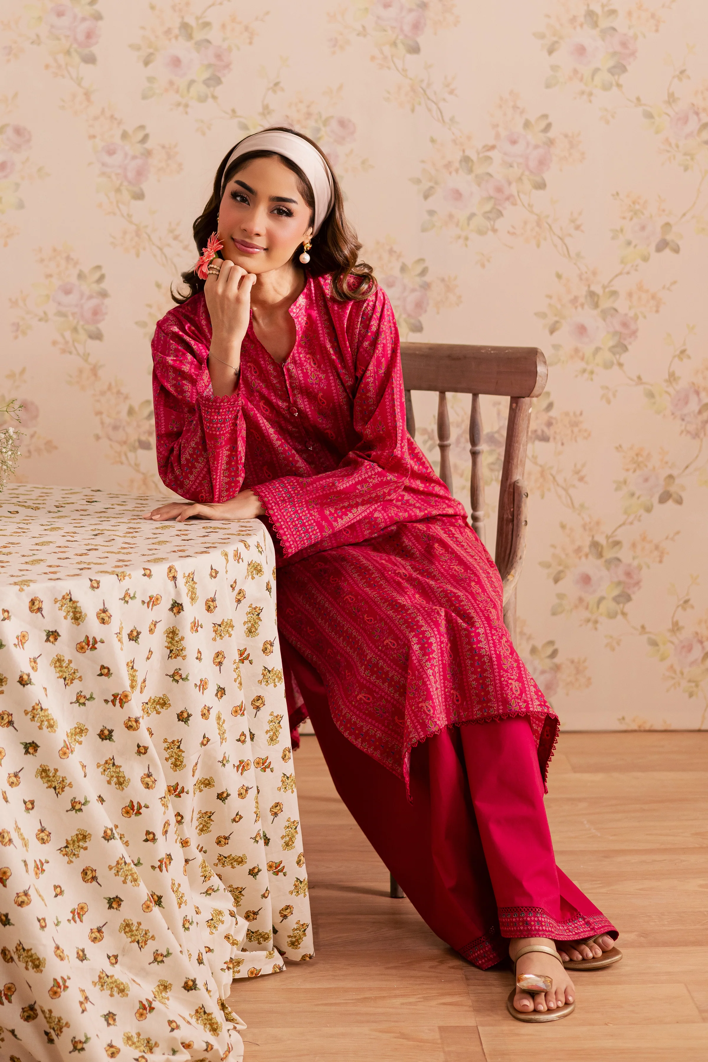Leya 2Pc - Printed Lawn Dress - Image 4