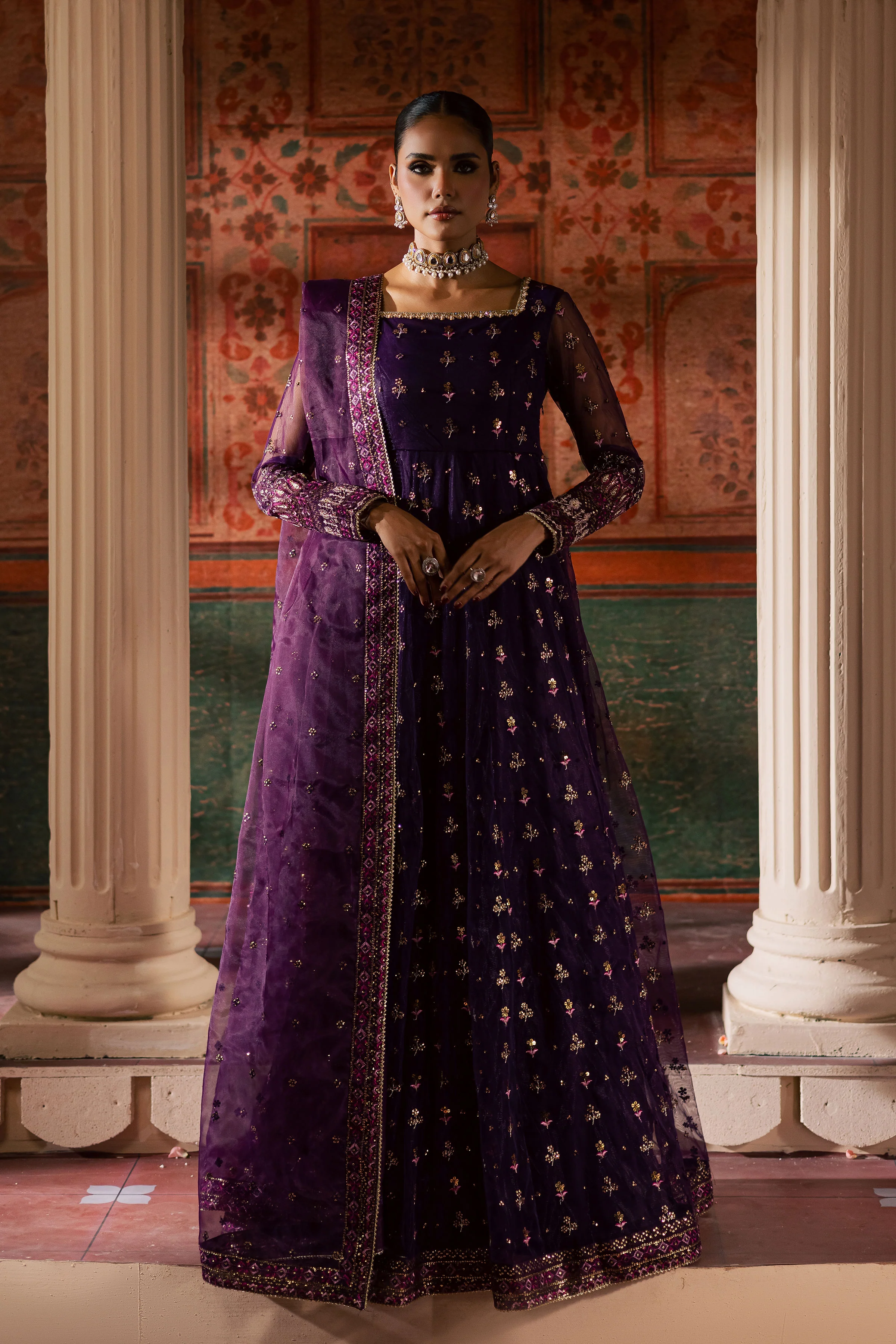 Leya 3Pc - Luxury Wedding Frock - Image 12