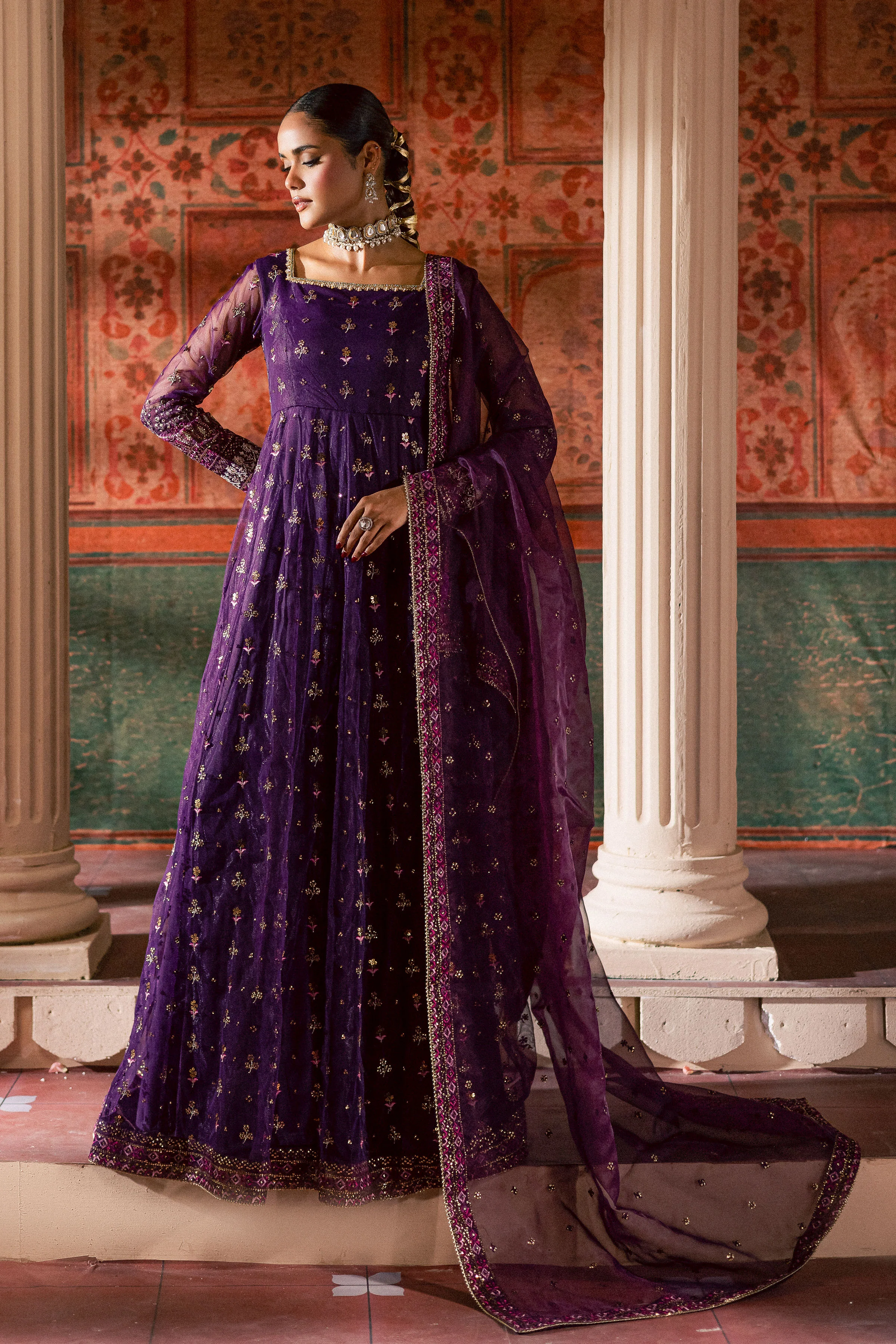 Leya 3Pc - Luxury Wedding Frock - Image 3