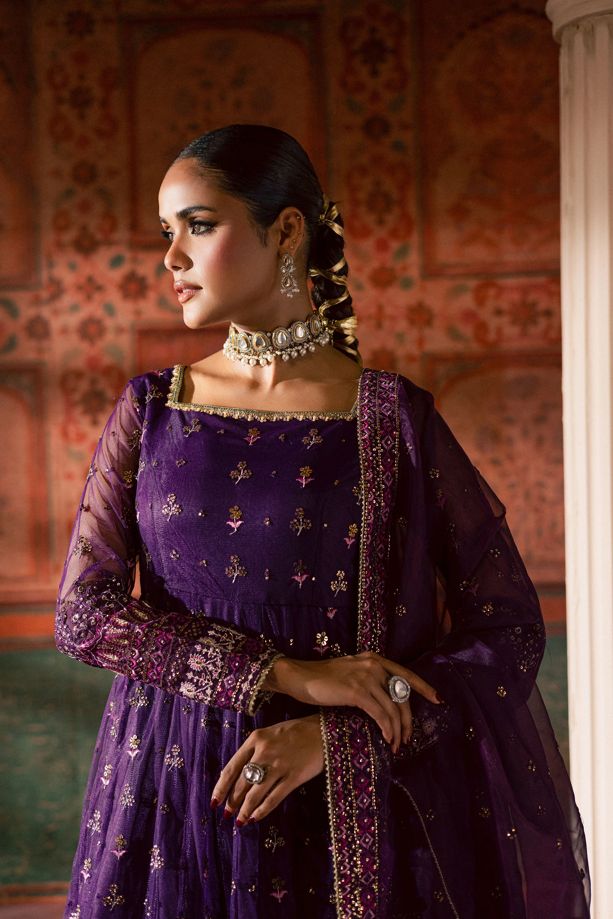 Leya 3Pc - Luxury Wedding Frock - Image 4
