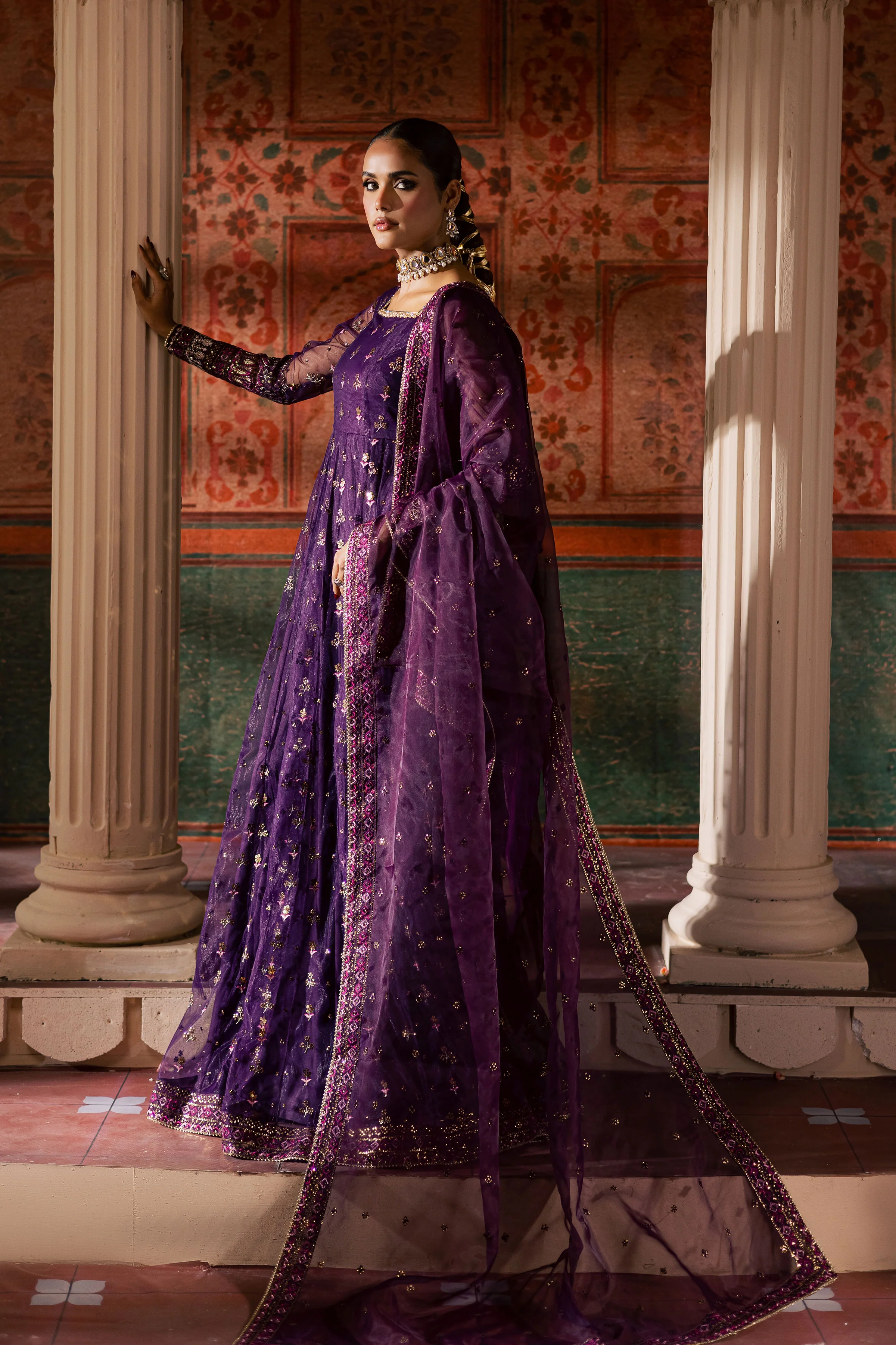 Leya 3Pc - Luxury Wedding Frock - Image 5