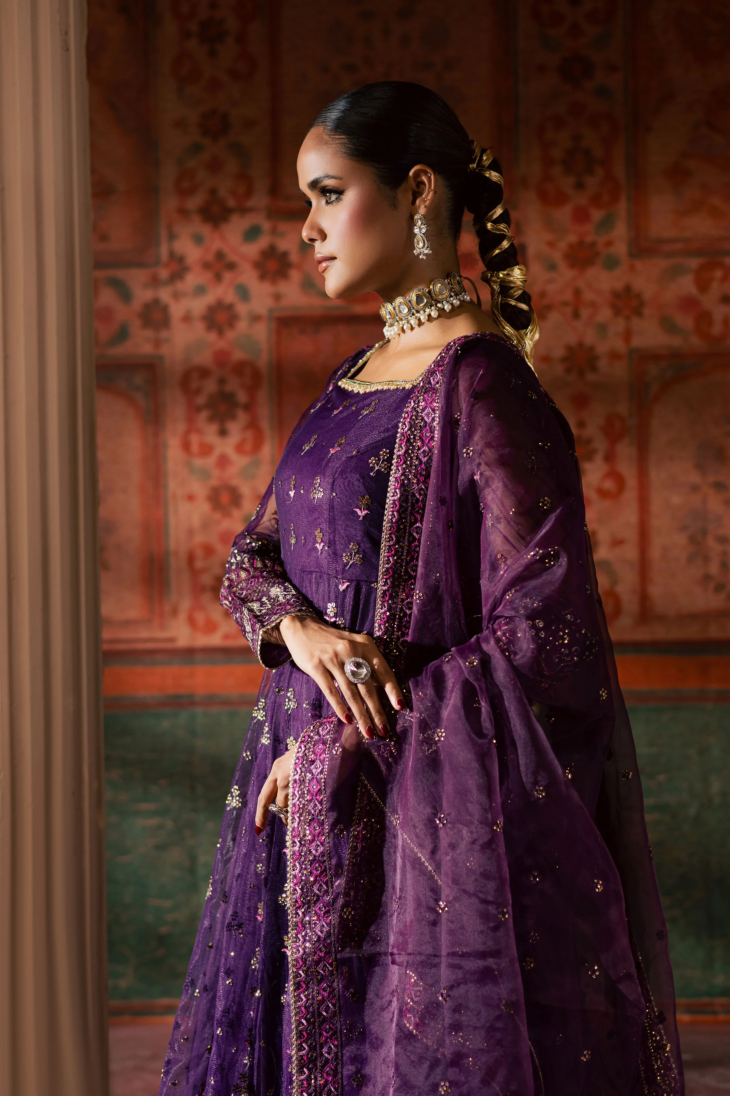 Leya 3Pc - Luxury Wedding Frock - Image 6
