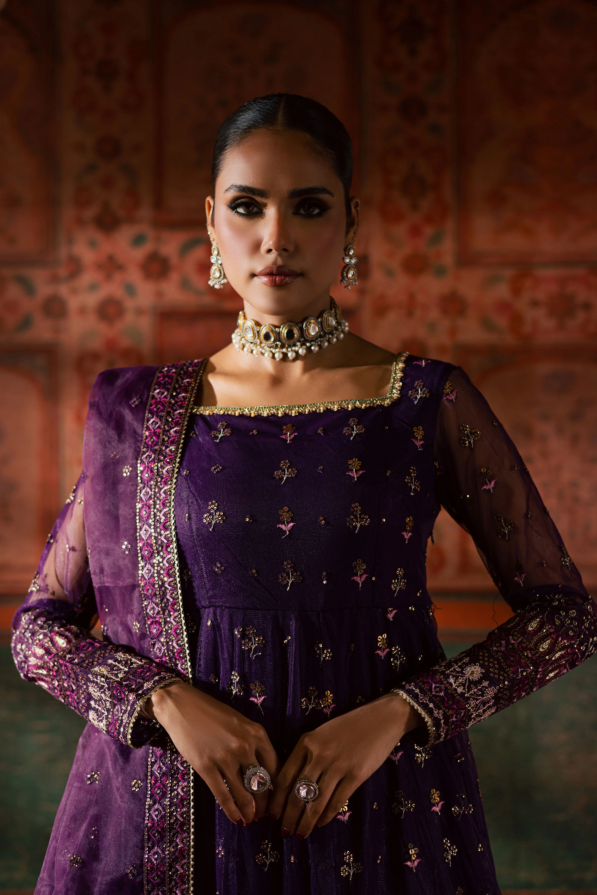 Leya 3Pc - Luxury Wedding Frock - Image 8