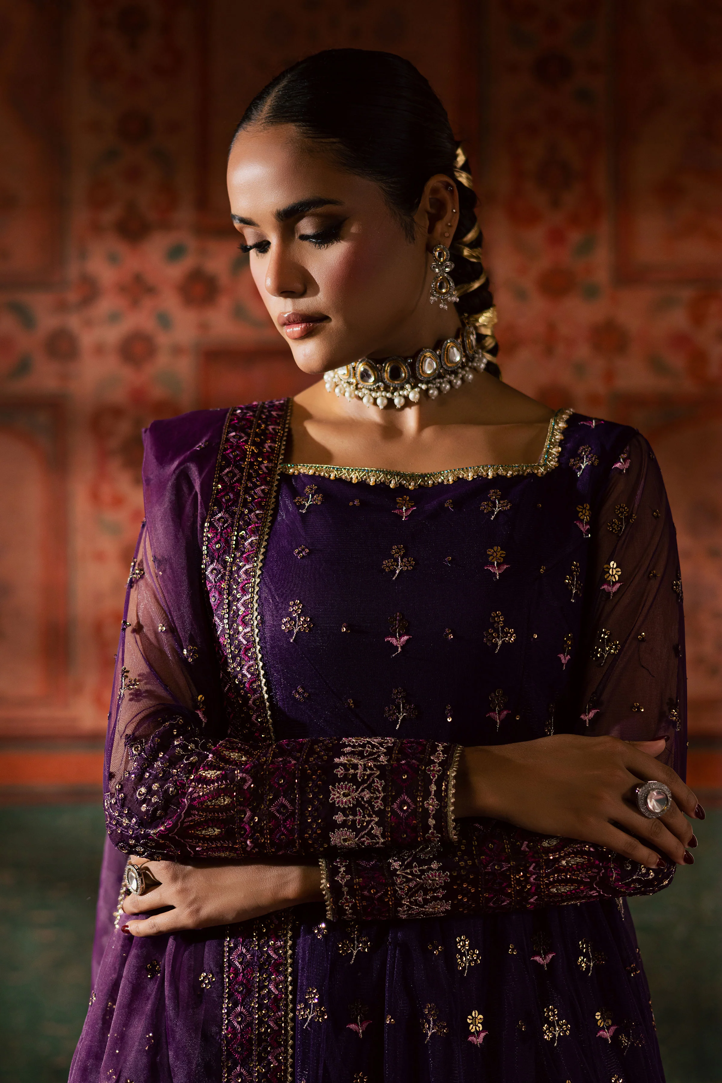 Leya 3Pc - Luxury Wedding Frock - Image 9