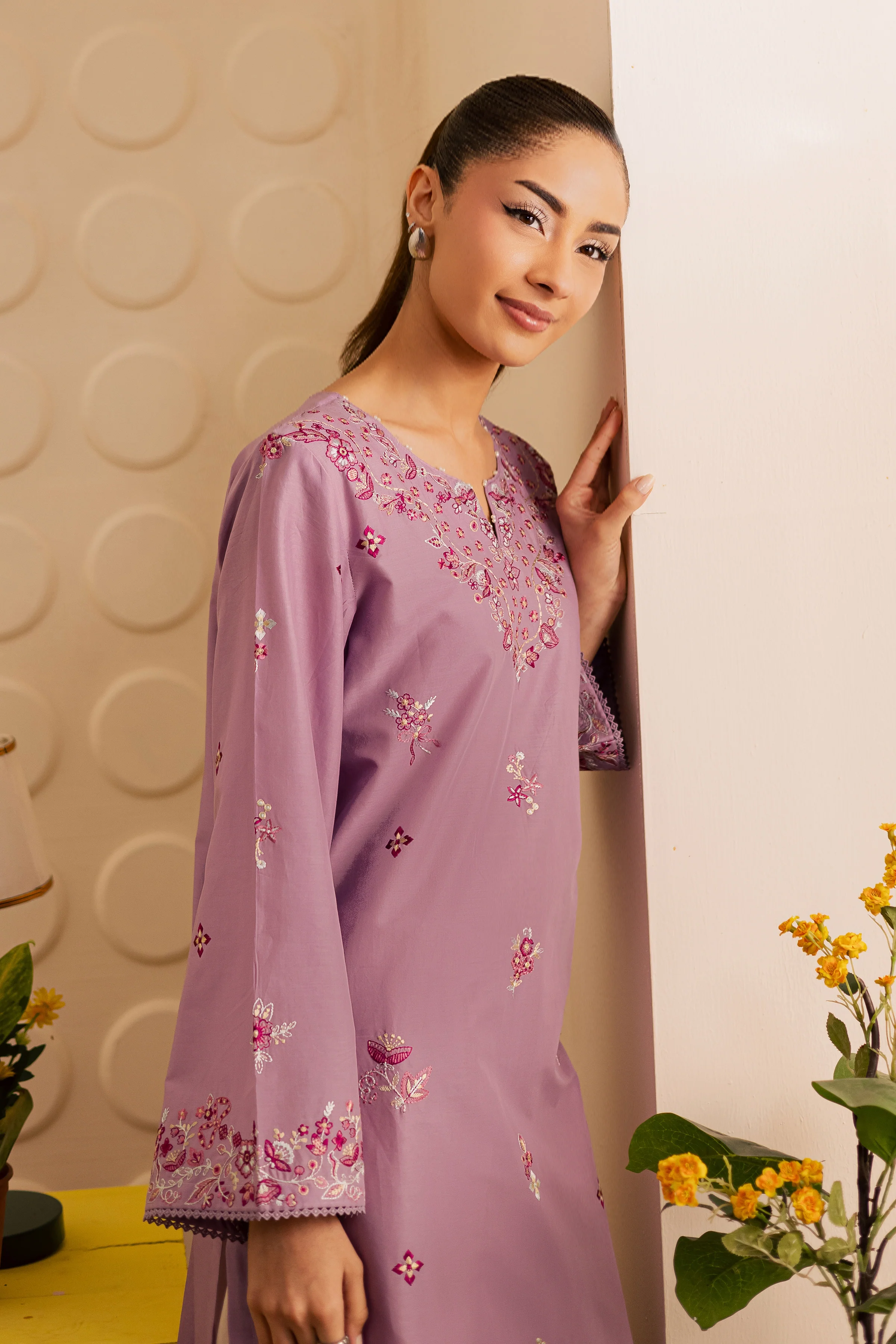 Lilac Dream 2Pc - Embroidered Lawn Pret - Image 6