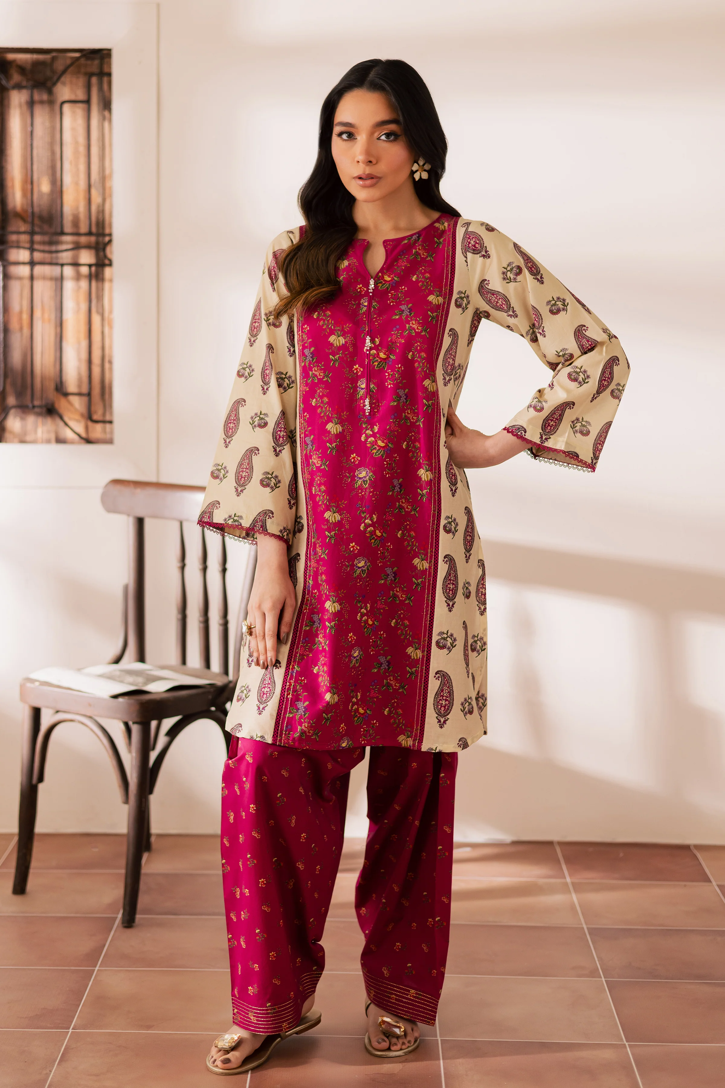 Lilith 2Pc - Printed Casual Pret - Image 4
