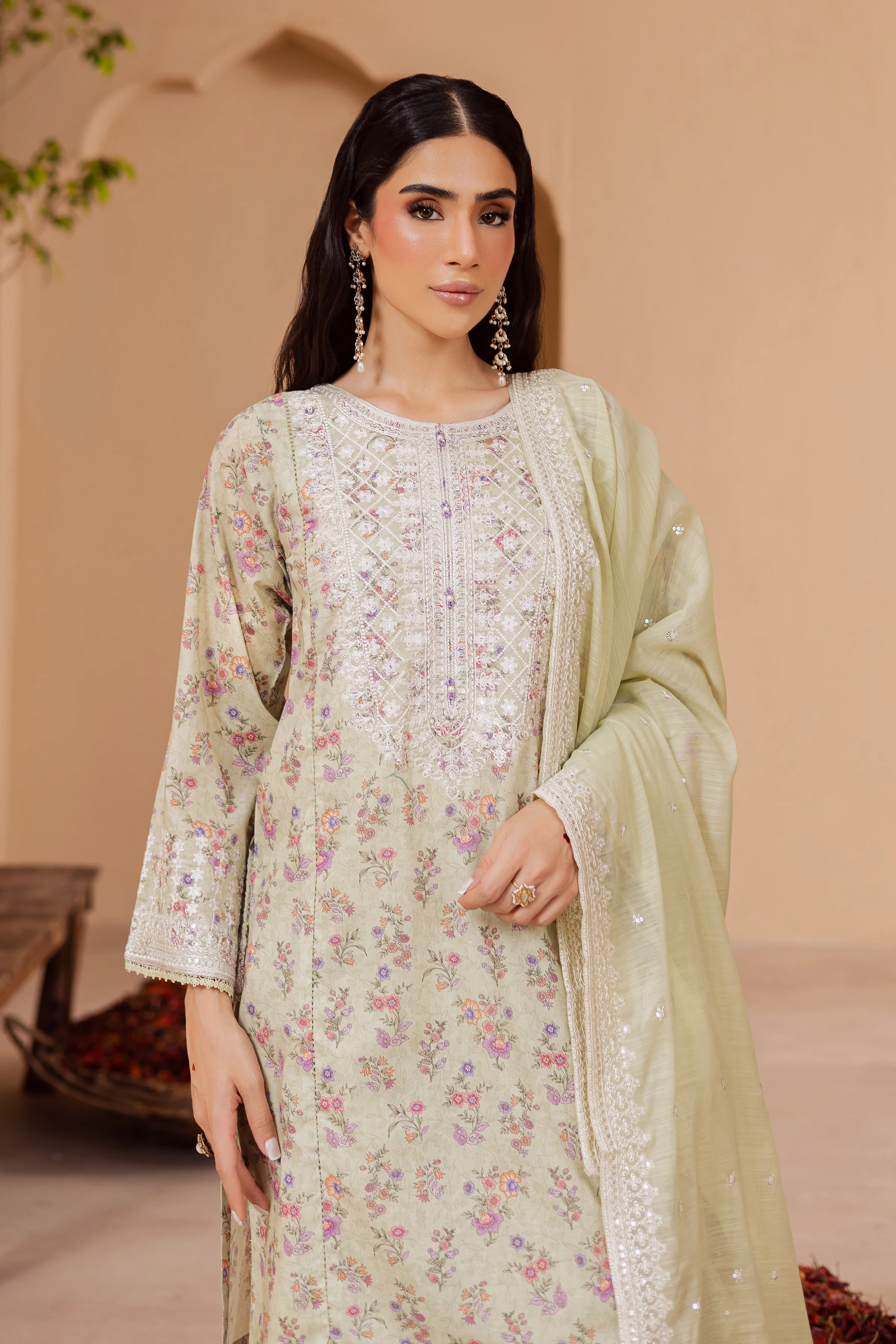 Lilo 3Pc - Printed Lawn Dress - Image 2