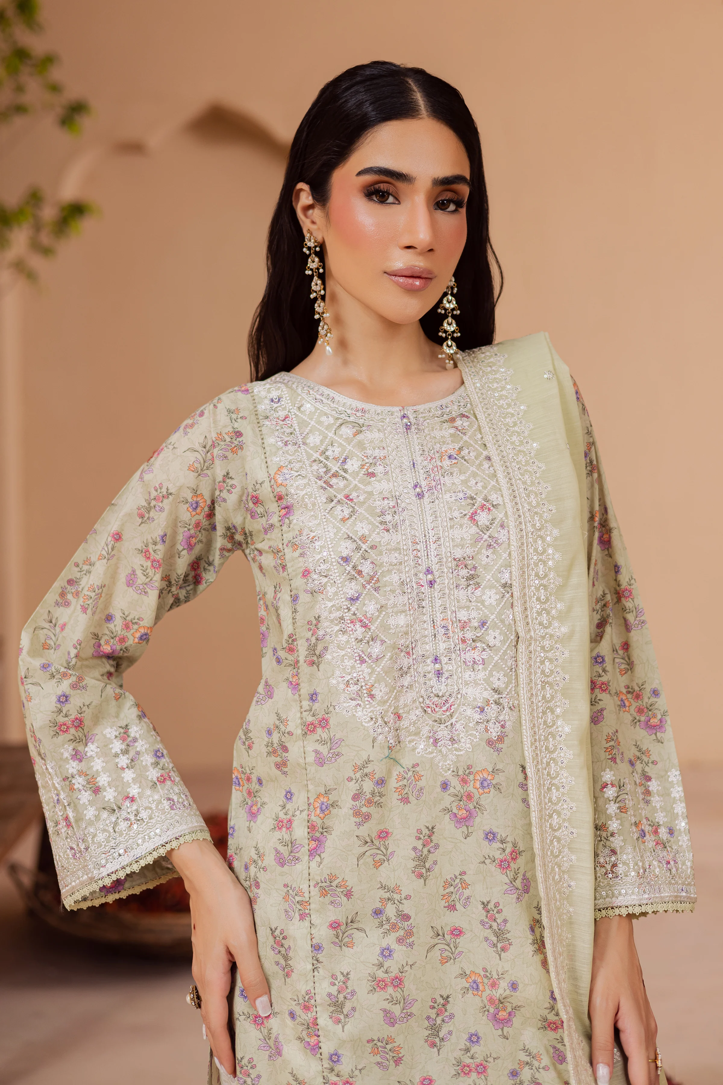 Lilo 3Pc - Printed Lawn Dress - Image 3