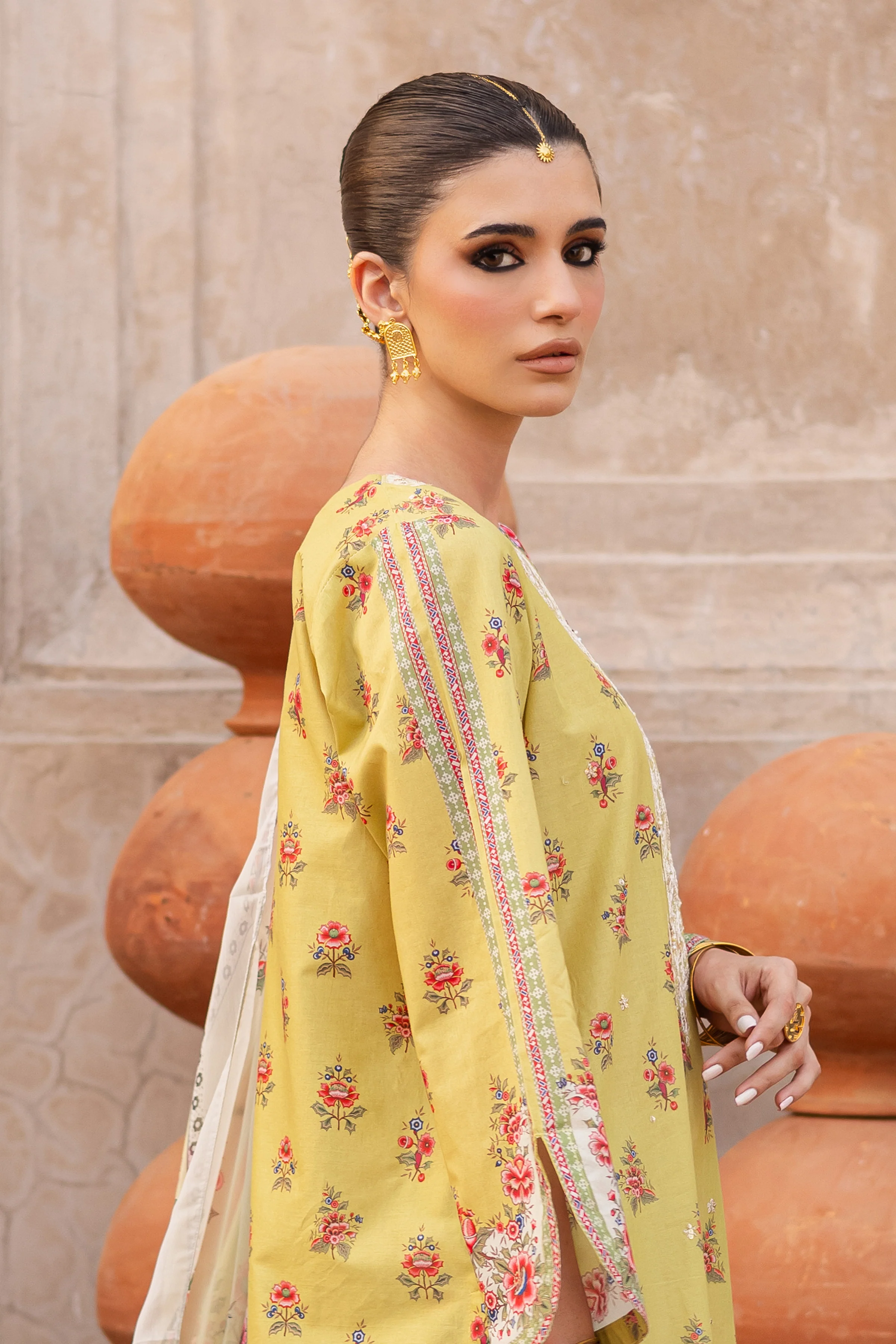 Lime Misaki 3Pc- Printed Lawn Dress - Image 7