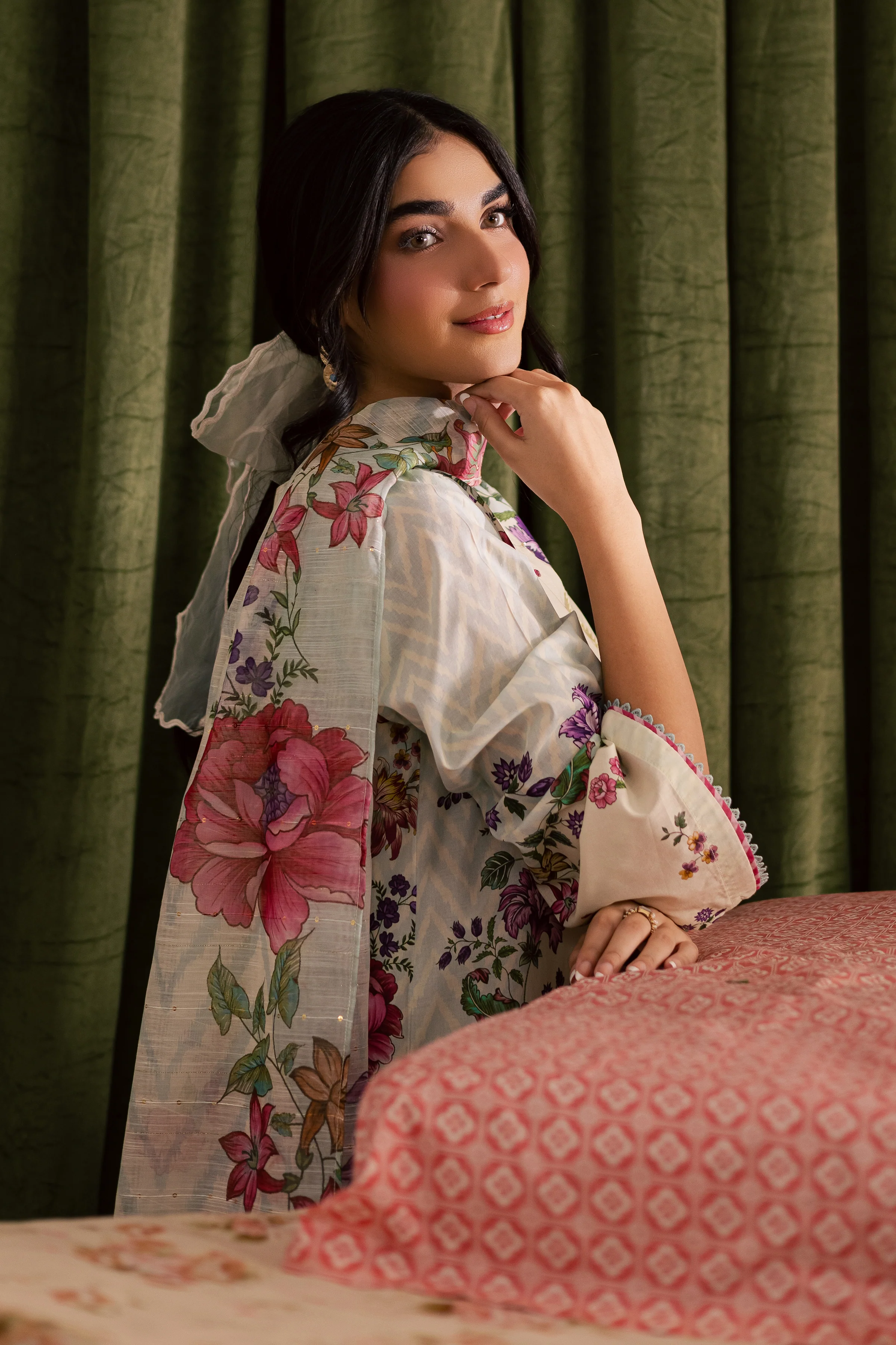 Linch 3Pc - Printed Lawn Dress - Image 7
