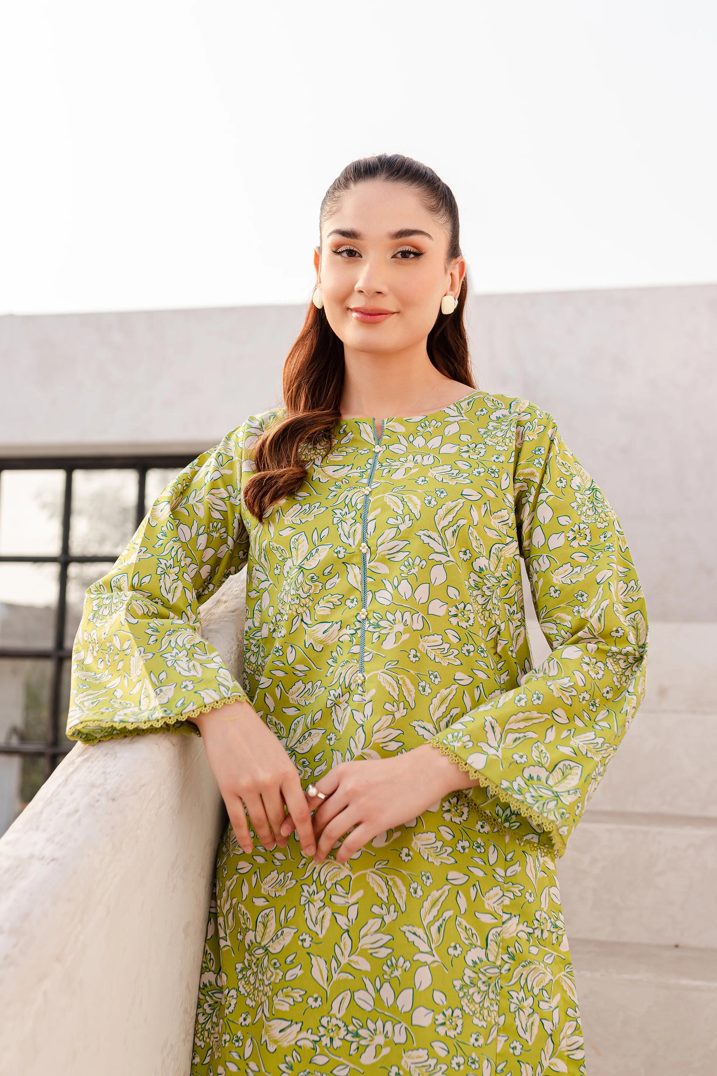 Liv 2Pc - Printed Cambric Dress - Image 3