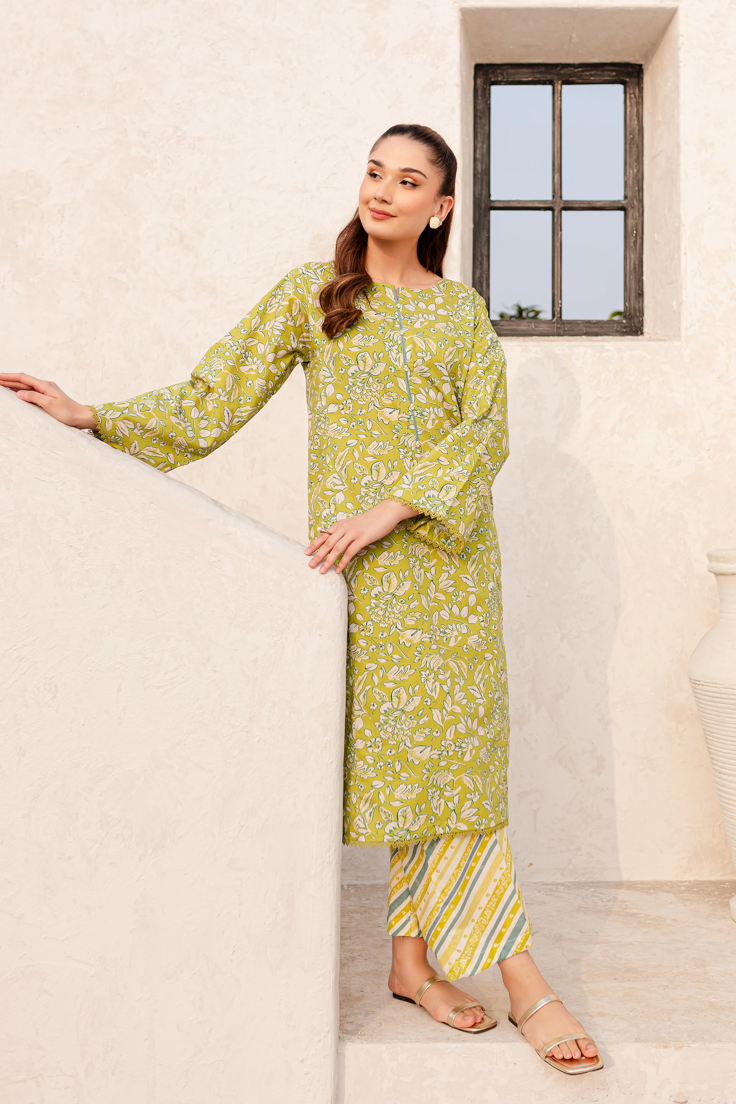 Liv 2Pc - Printed Cambric Dress - Image 4