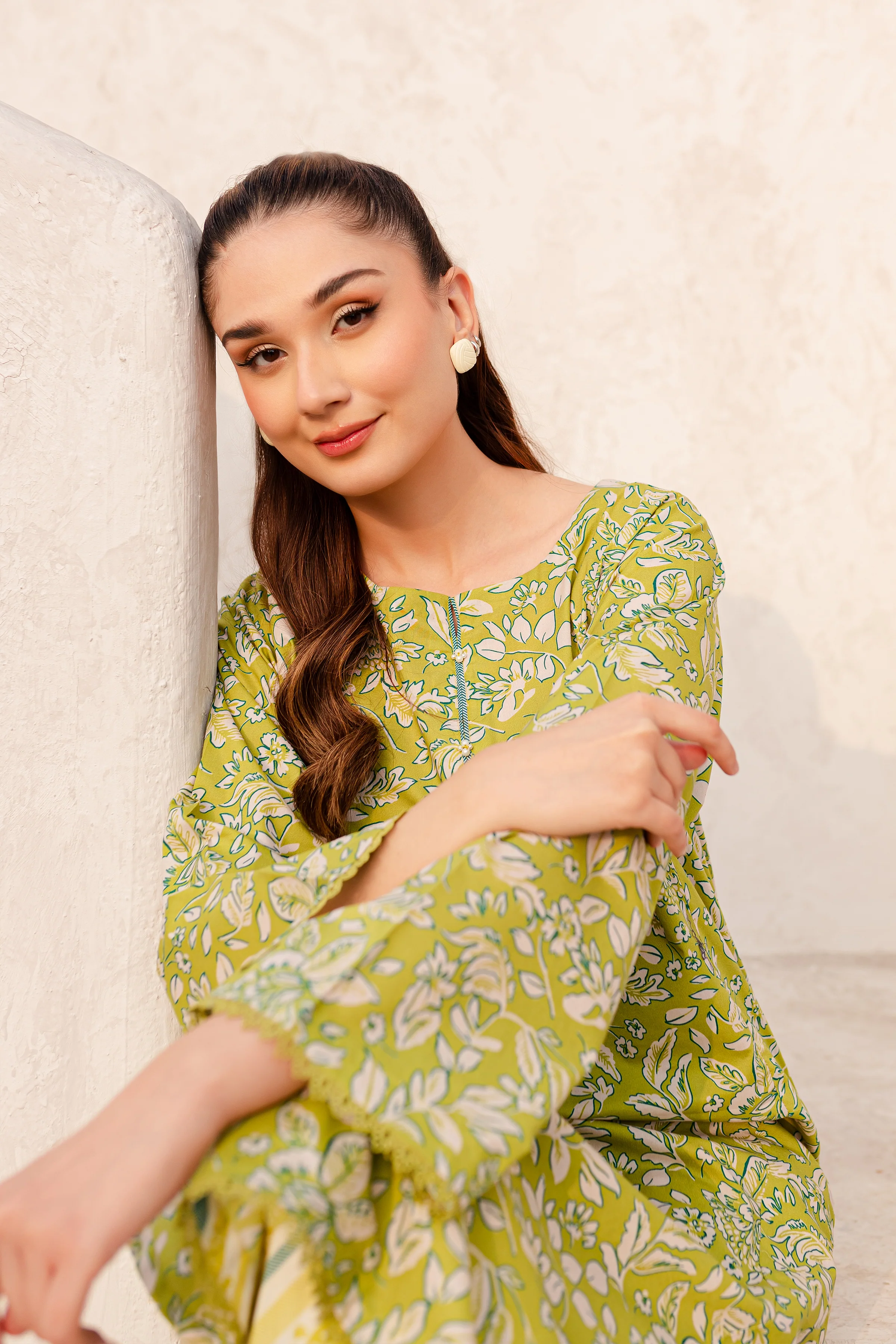 Liv 2Pc - Printed Cambric Dress - Image 5