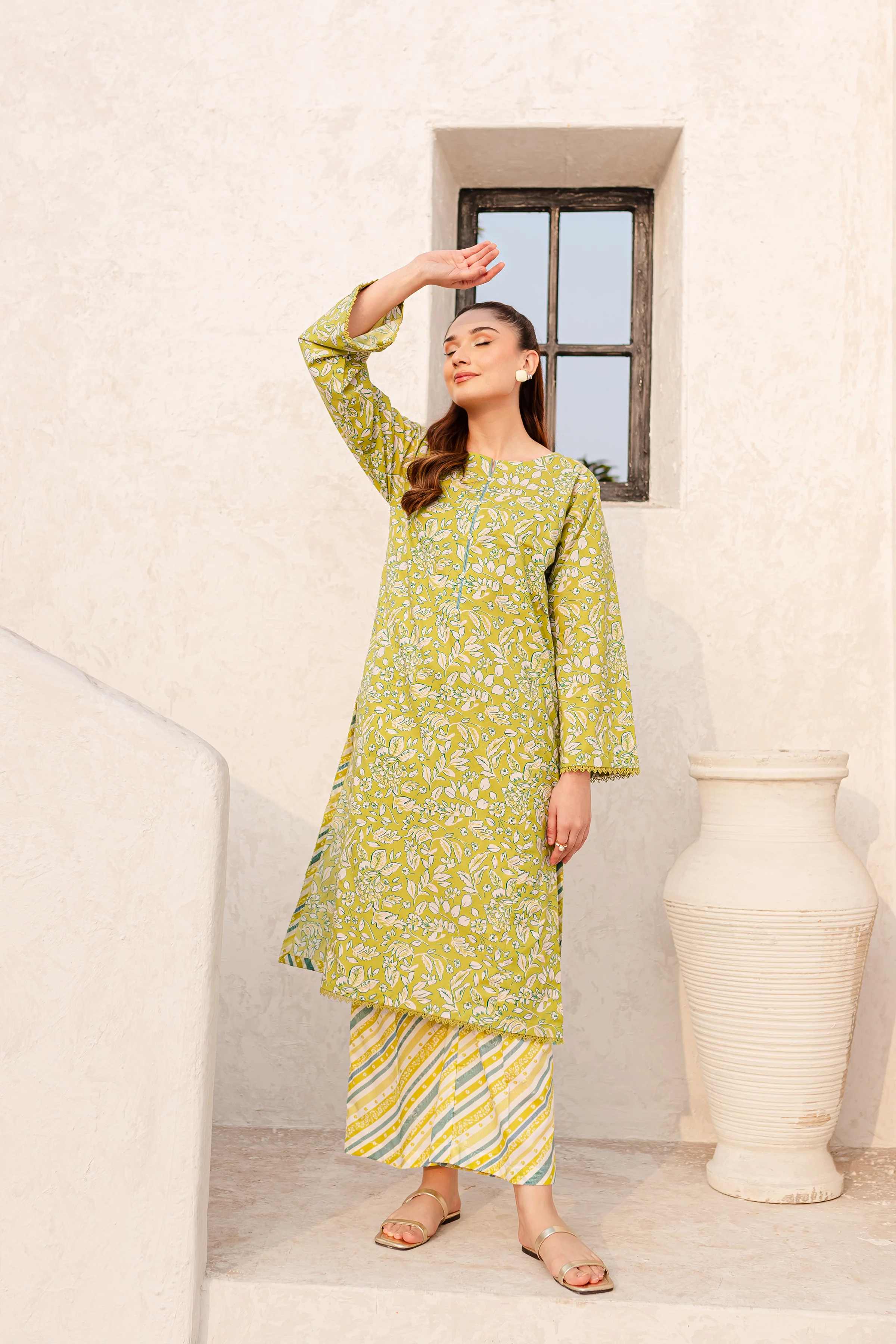 Liv 2Pc - Printed Cambric Dress - Image 8