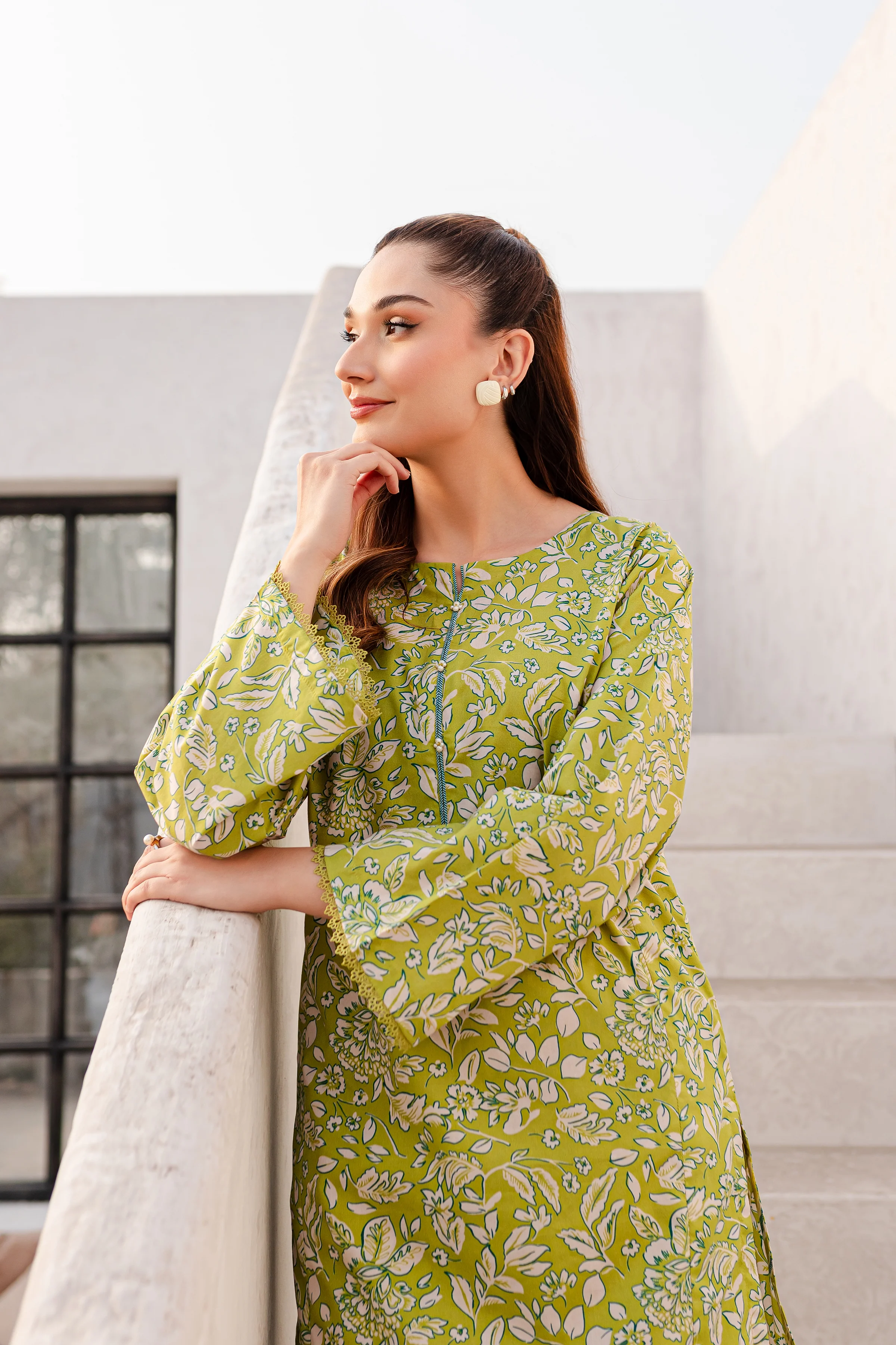 Liv 2Pc - Printed Cambric Dress - Image 9