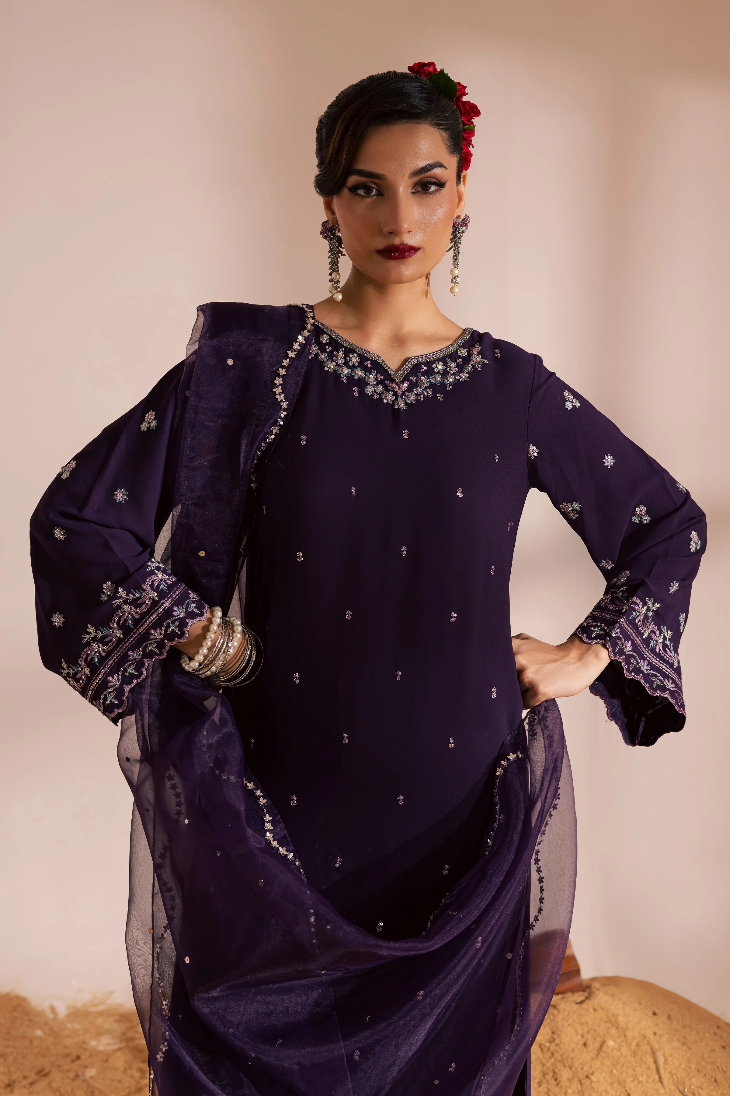 Lucent 3Pc- Festive Luxe Pret - Image 2