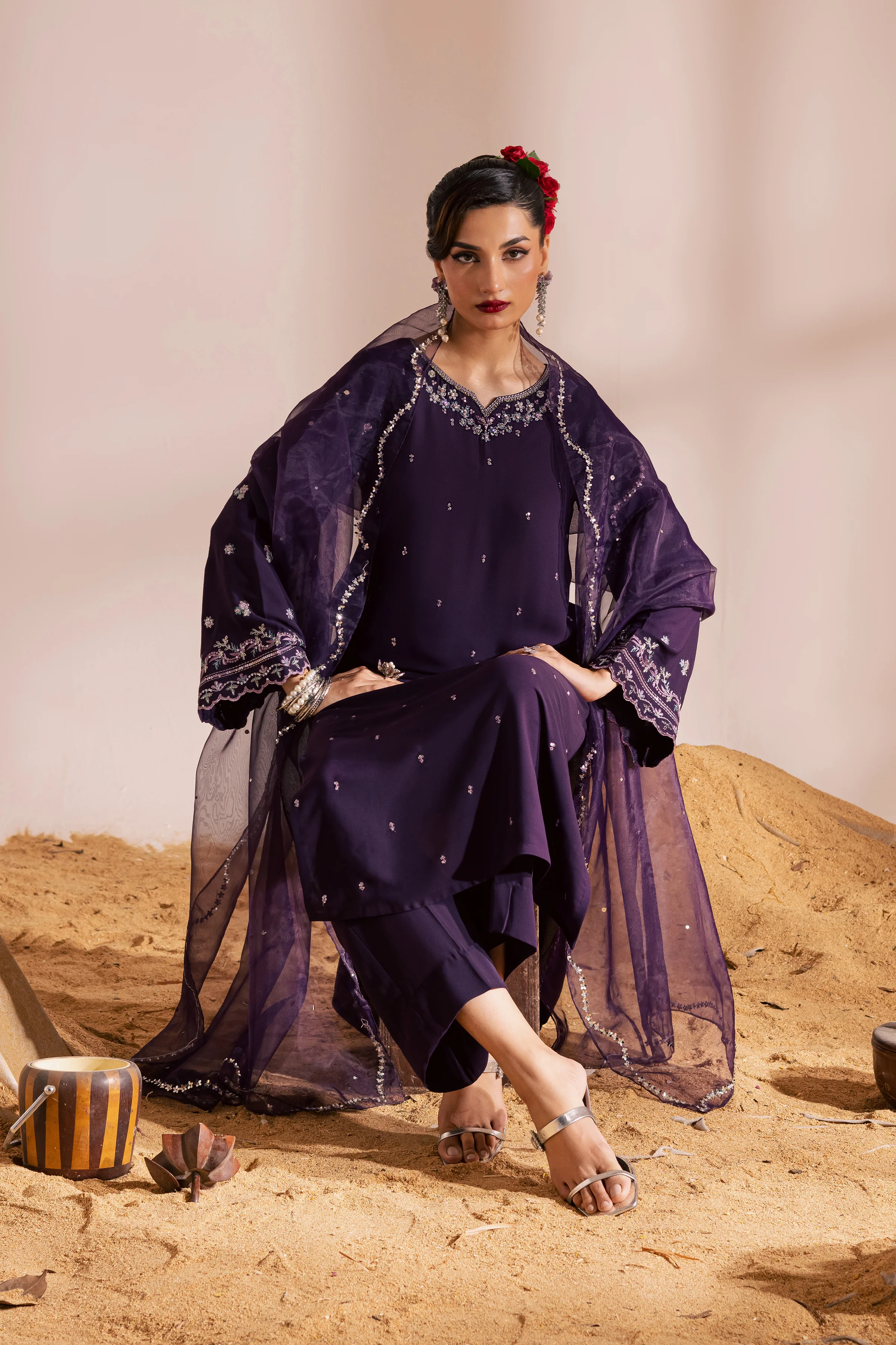 Lucent 3Pc- Festive Luxe Pret - Image 4