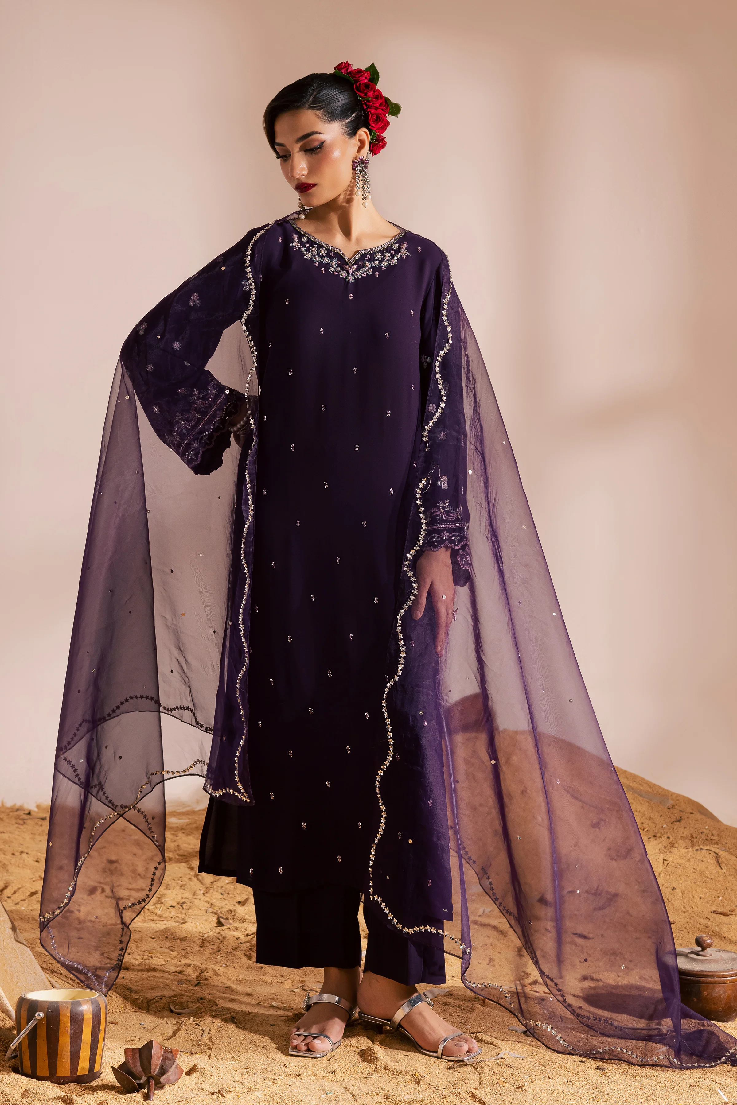 Lucent 3Pc- Festive Luxe Pret - Image 5