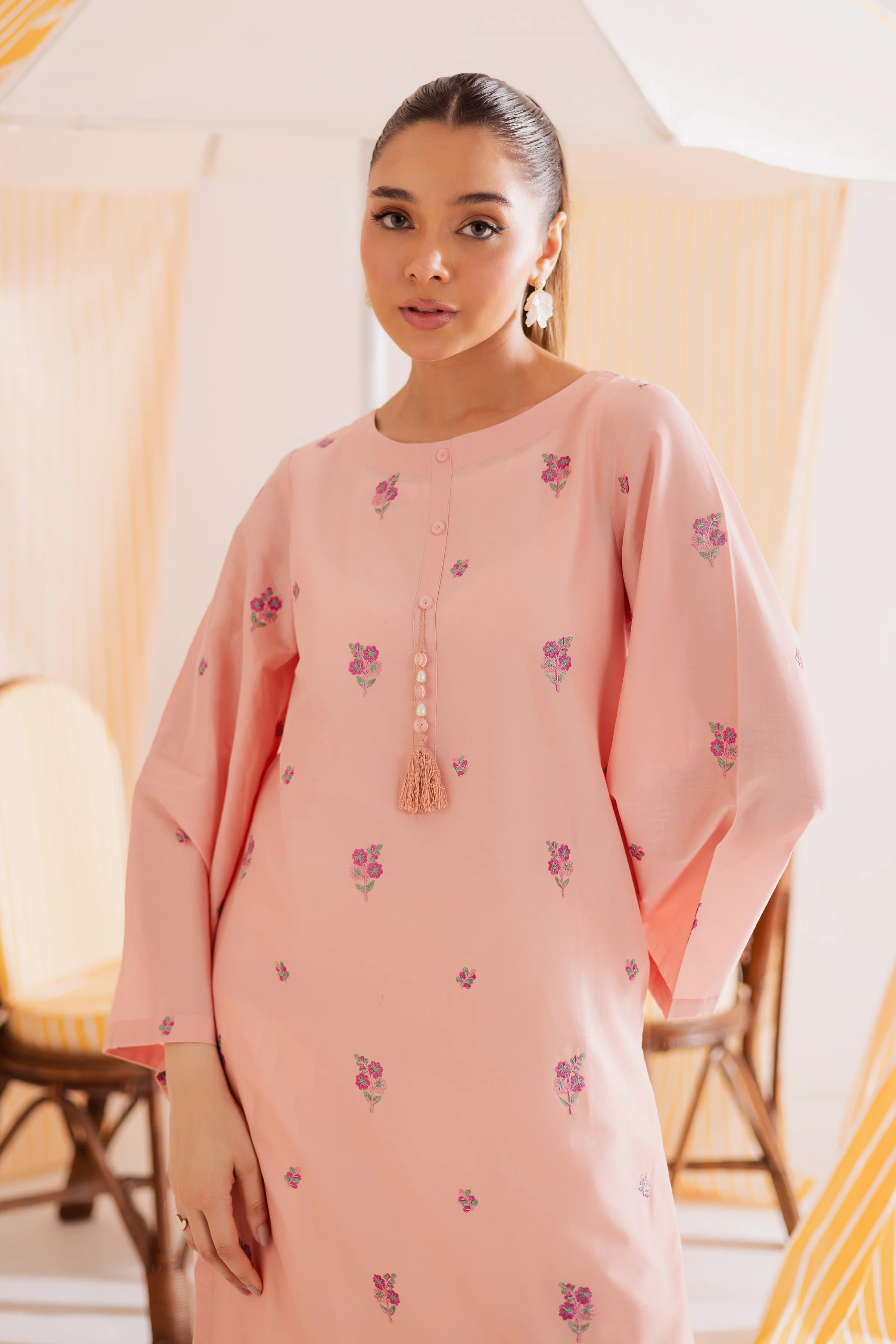 Mabel 2Pc - Embroidered Casual Pret - Image 2