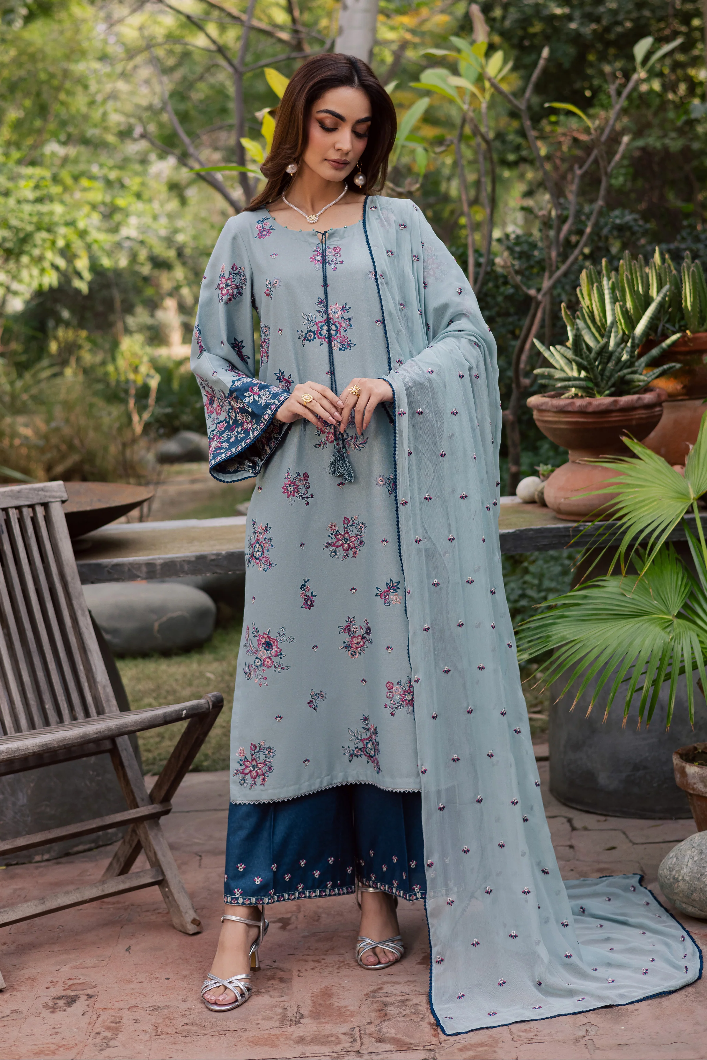 Madden 3Pc - Embroidered Festive Pret - Image 3