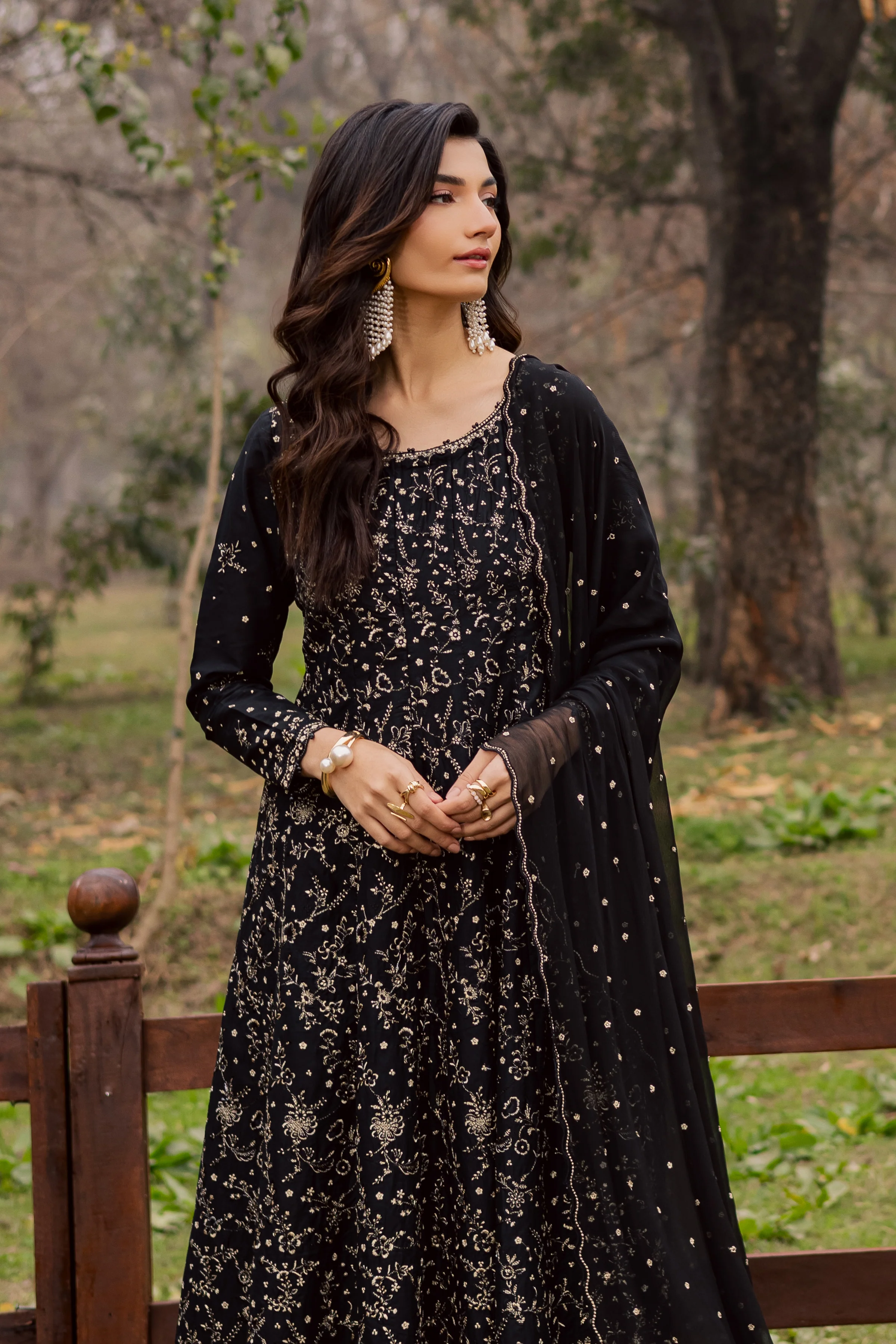 Mah e Nur 3Pc - Festive Embroidered Lawn - Image 3