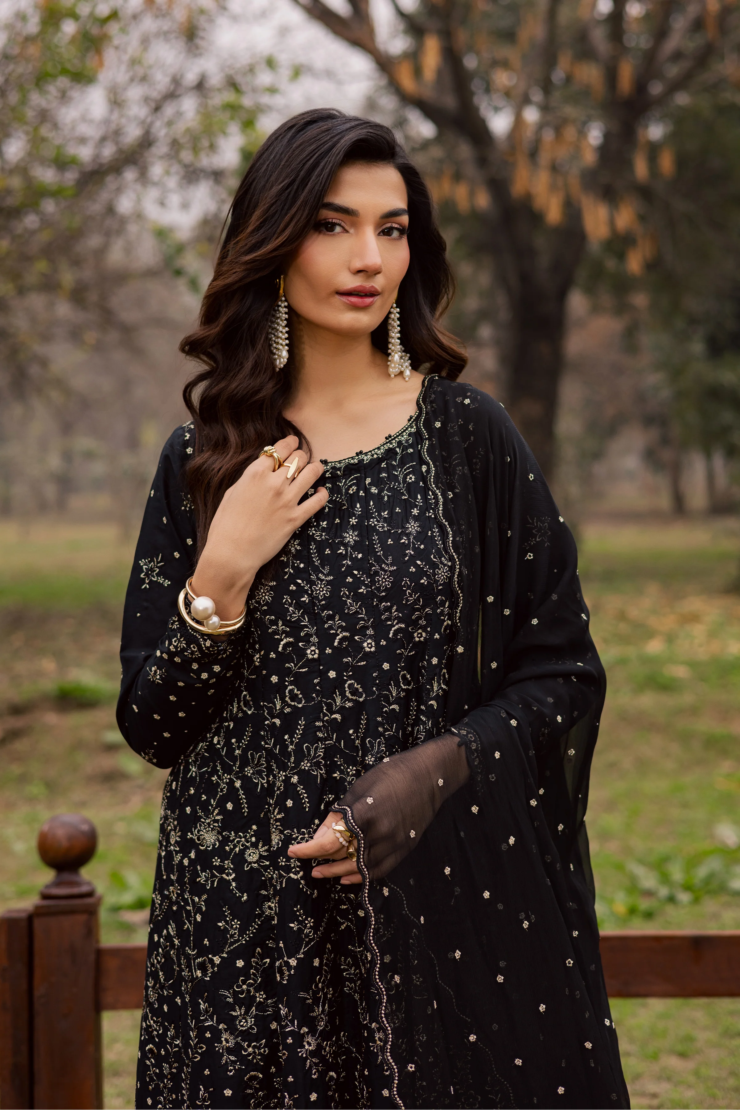 Mah e Nur 3Pc - Festive Embroidered Lawn - Image 5