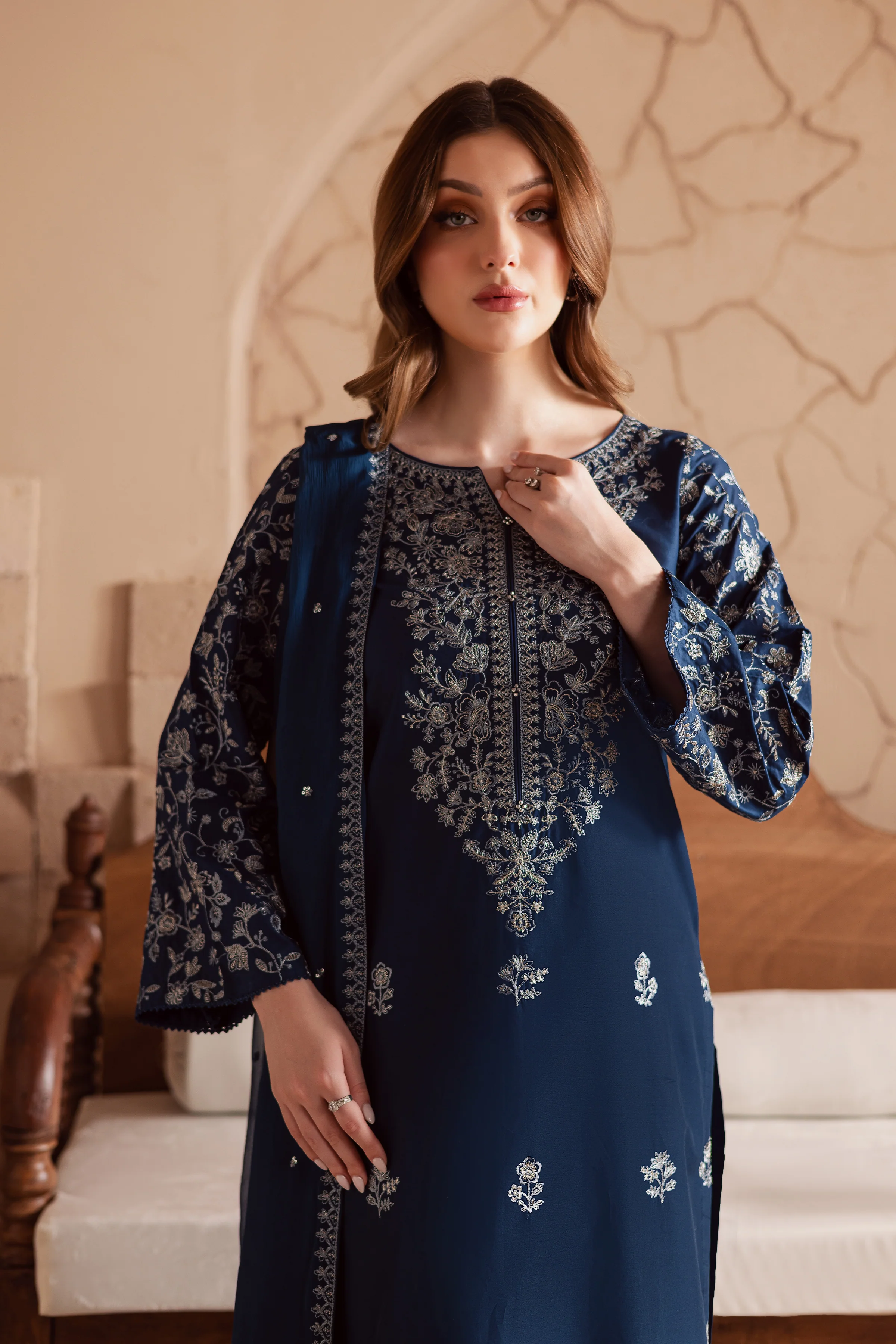 Mai tai 3Pc - Embroidered Lawn Dress - Image 2