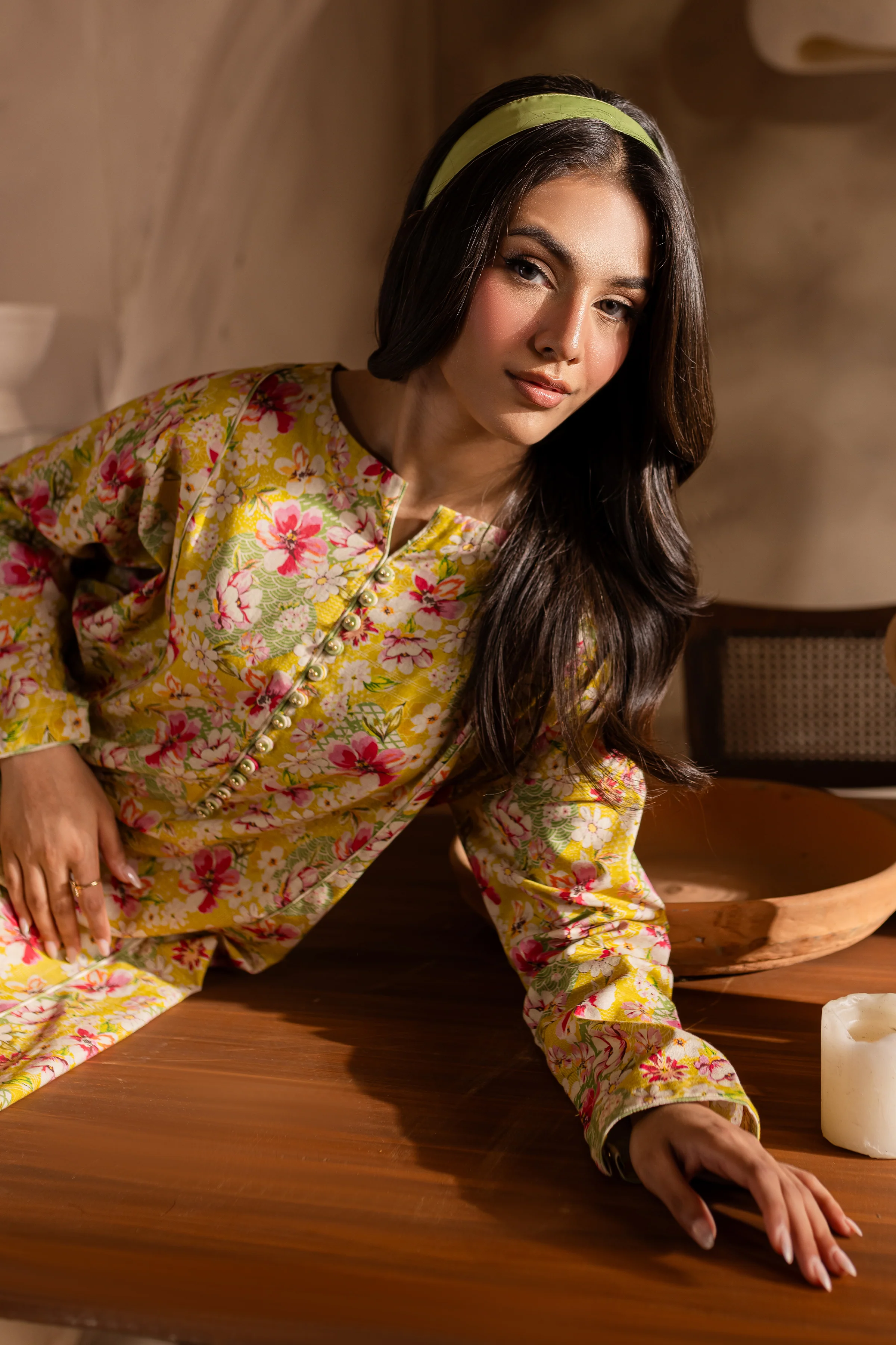 Maize 2Pc - Printed Khaddar Dress - Image 7