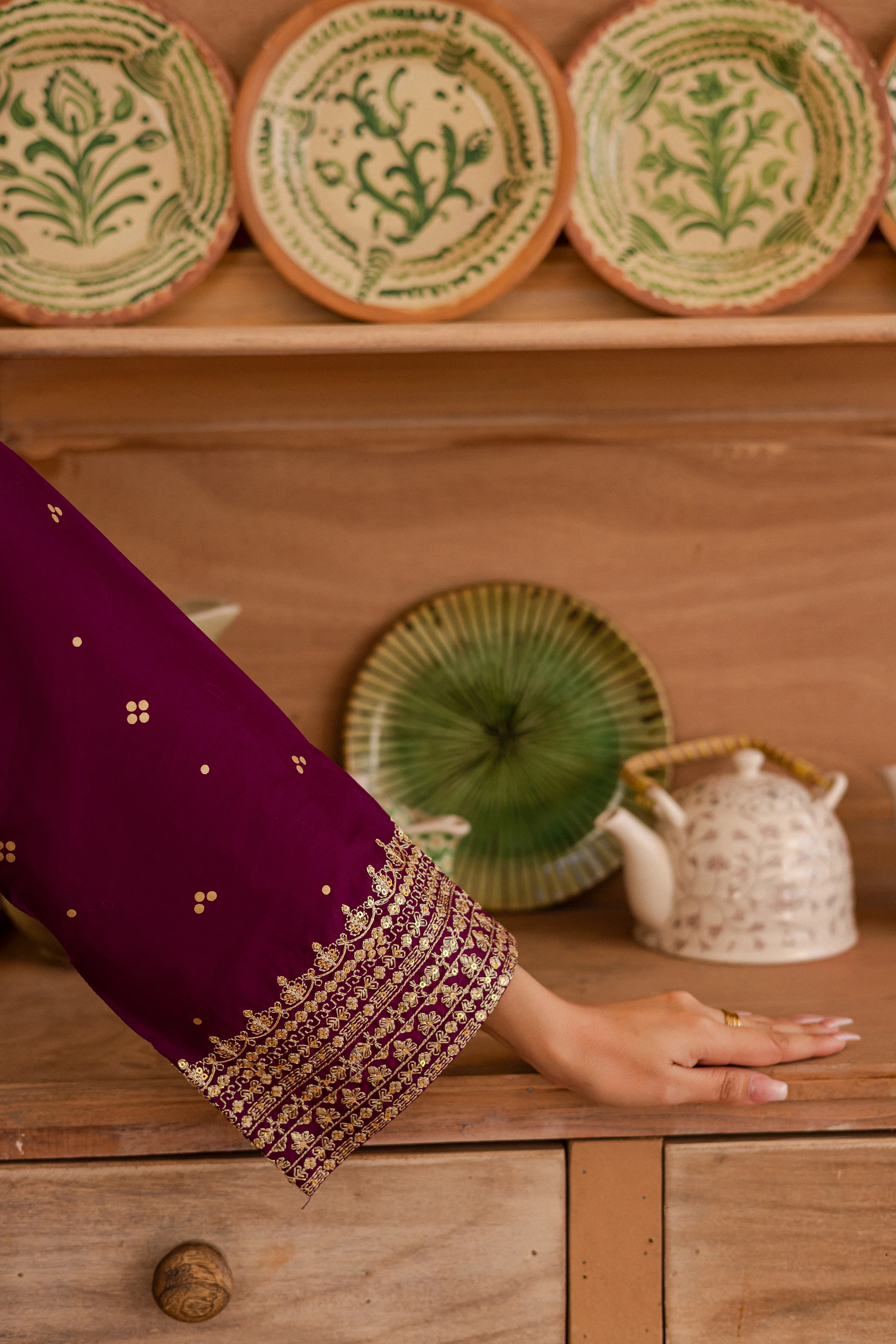 Majestic 3Pc - Embroidered Lawn Dress - Image 6