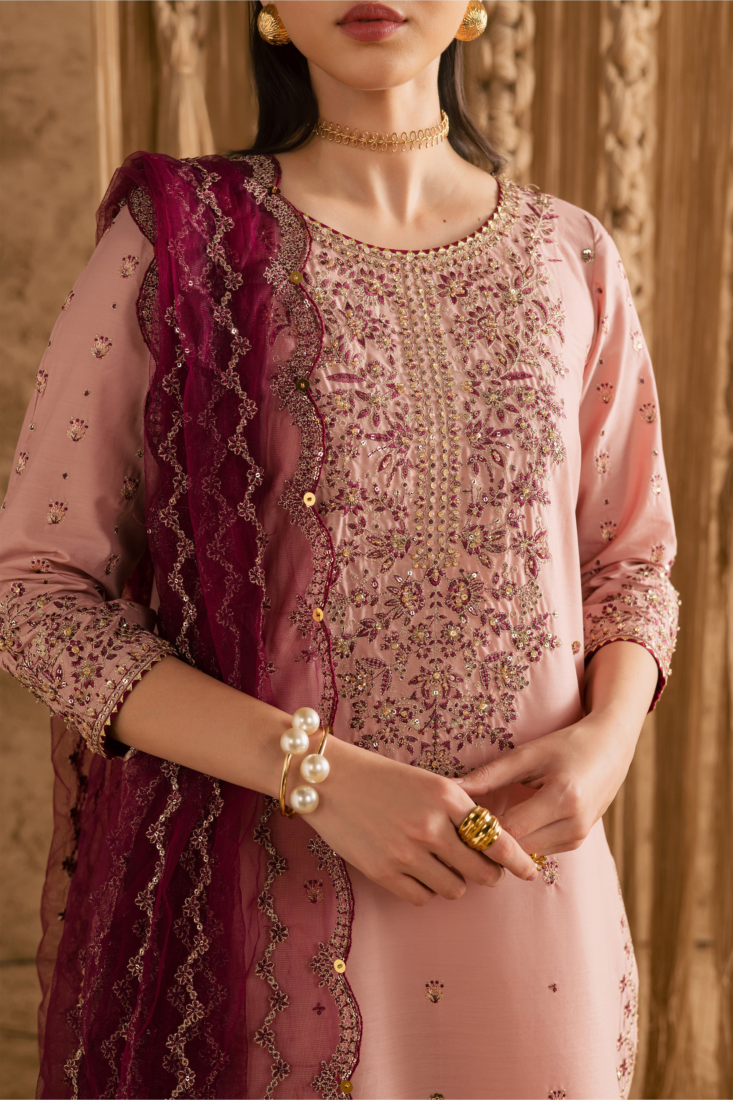 Malaal 3Pc - Festive Eid Pret - Image 10