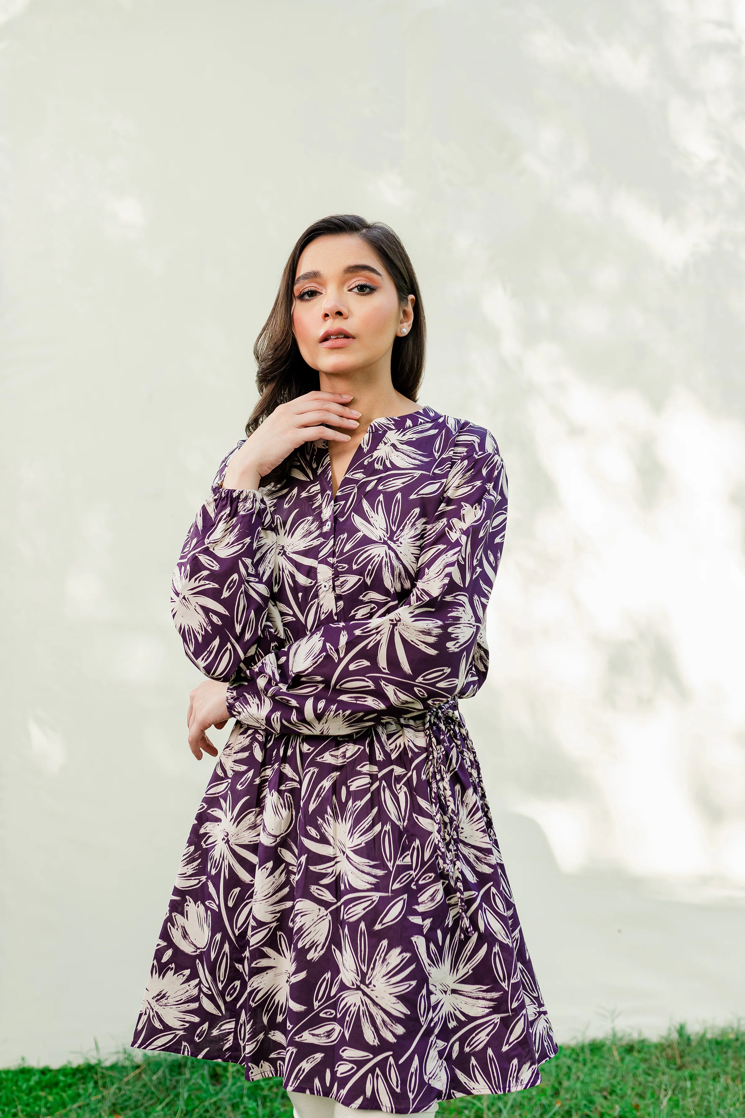 Malt 1Pc - Printed Cambric Dress - Image 3