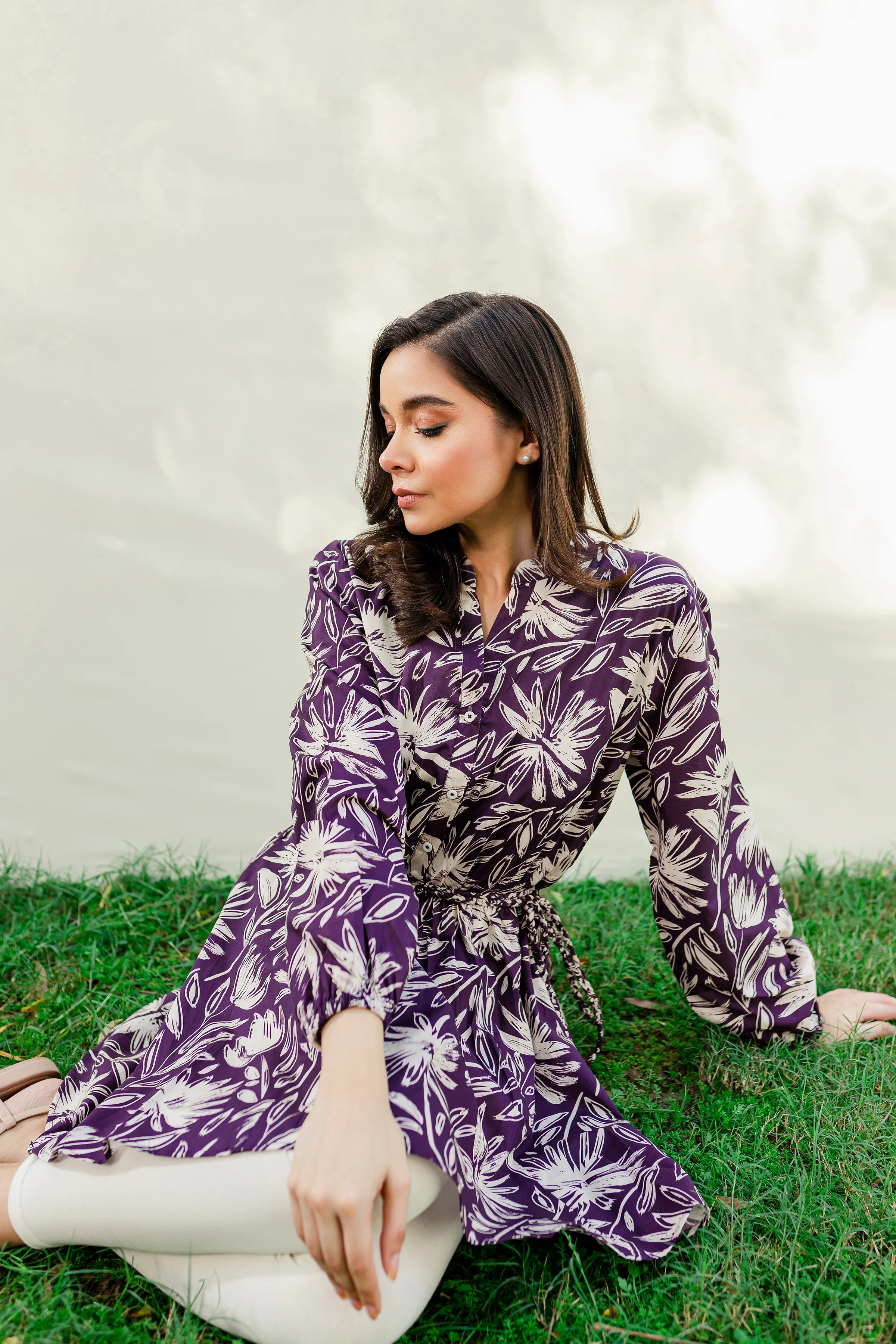 Malt 1Pc - Printed Cambric Dress - Image 7