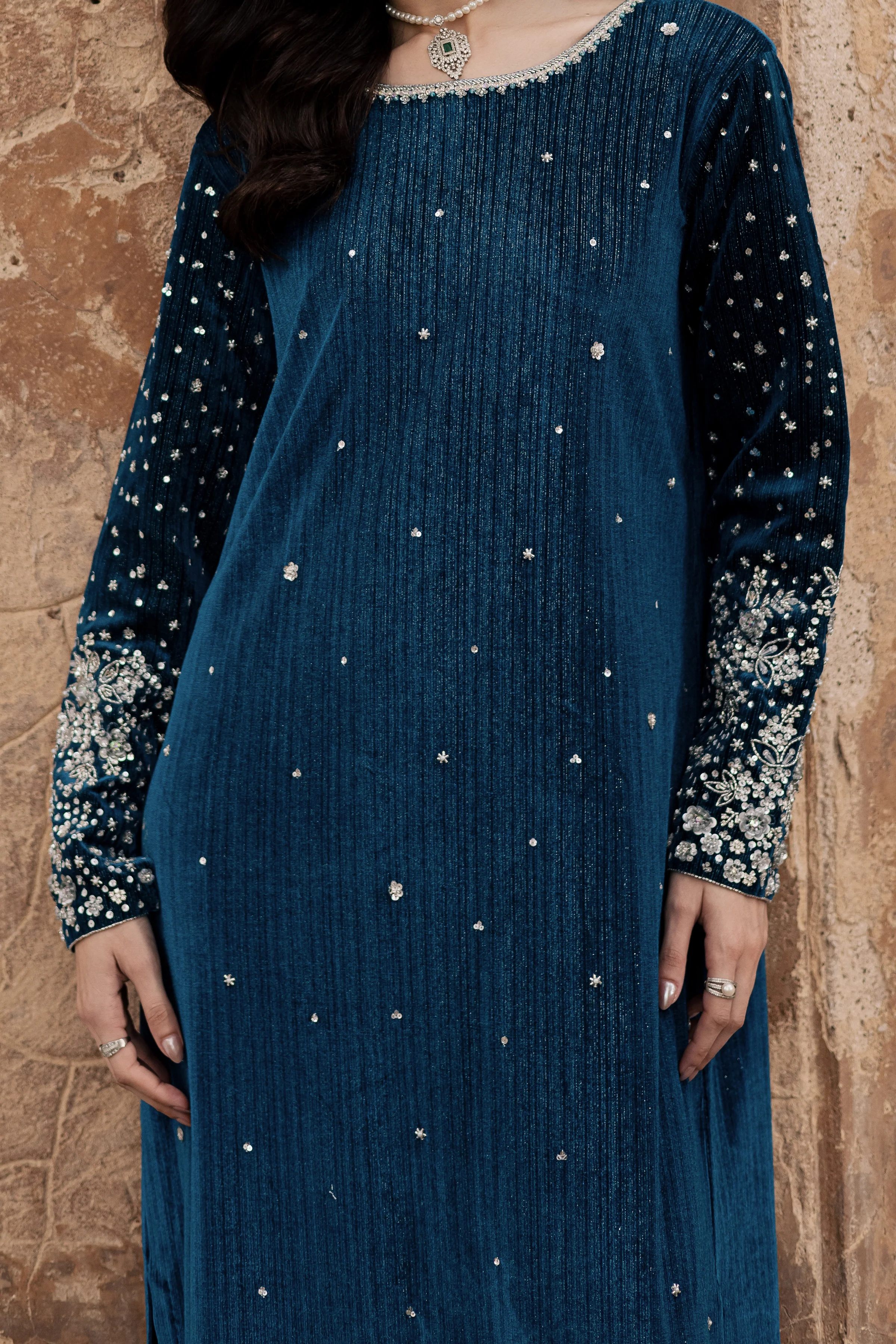 Mandana 2Pc - Velvet Formal Dress - Image 6