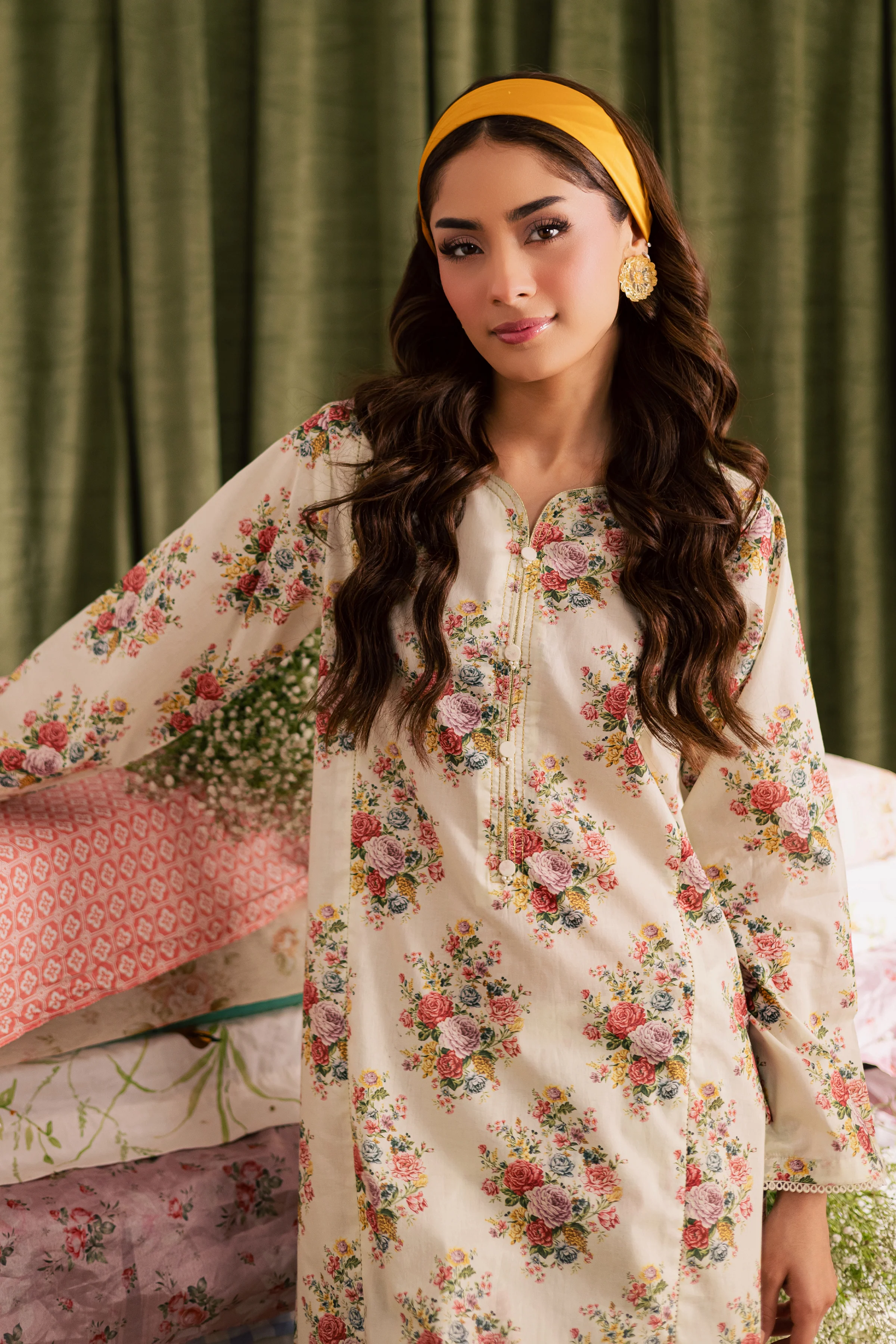 Mandy 2Pc - Printed Lawn Dress - Image 5