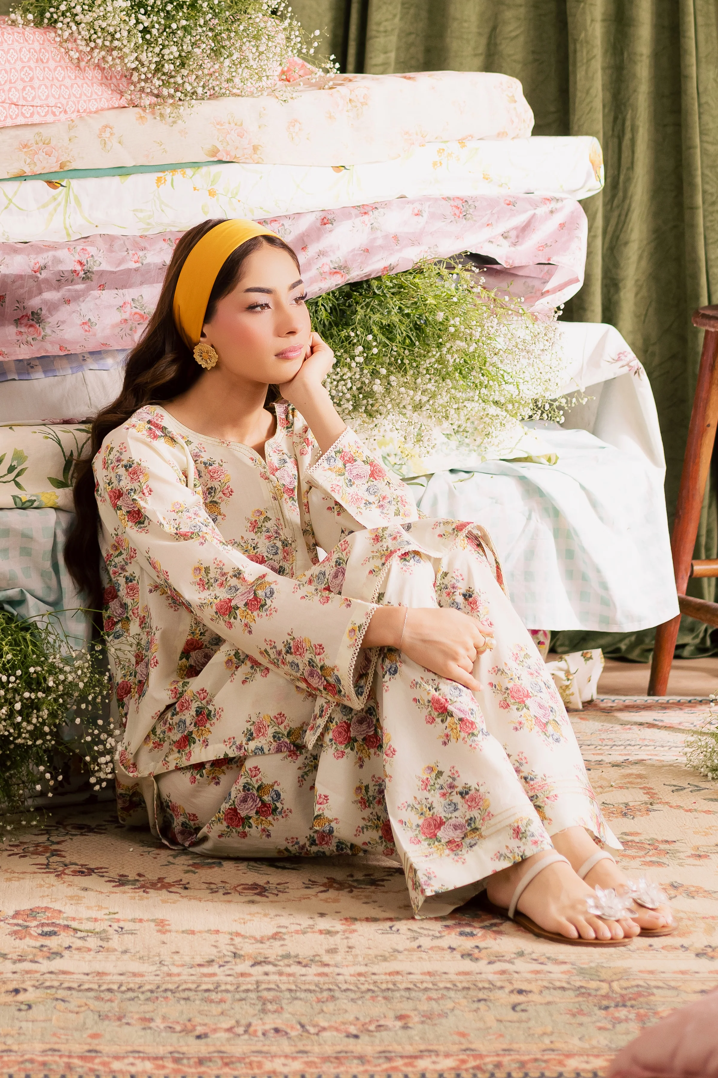 Mandy 2Pc - Printed Lawn Dress - Image 6
