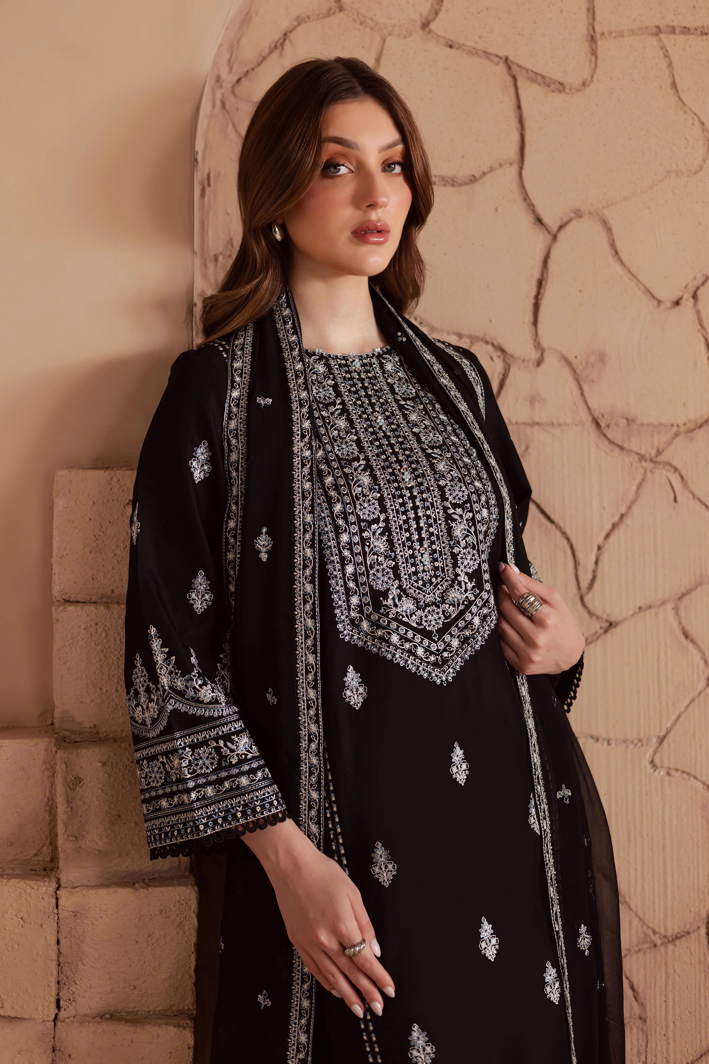 Maneeha 3Pc - Embroidered Lawn Dress - Image 2