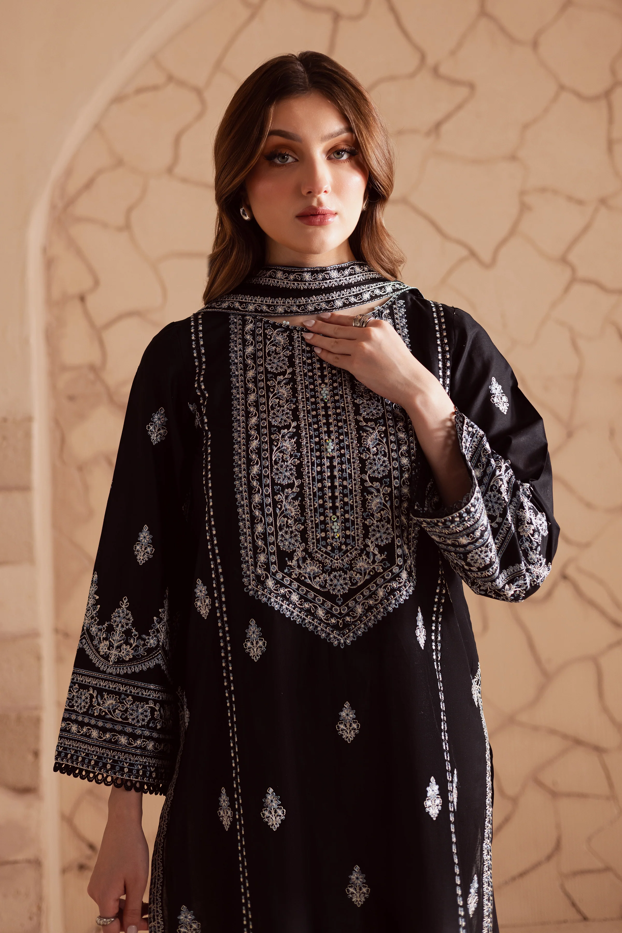 Maneeha 3Pc - Embroidered Lawn Dress - Image 3