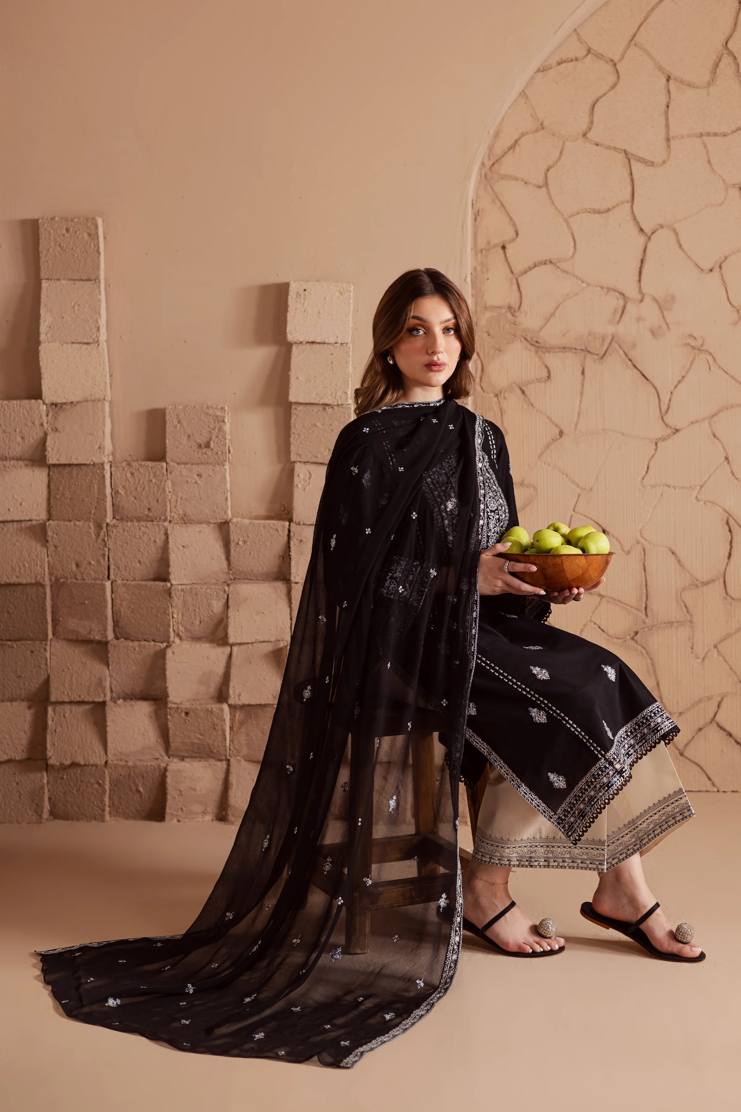 Maneeha 3Pc - Embroidered Lawn Dress - Image 4