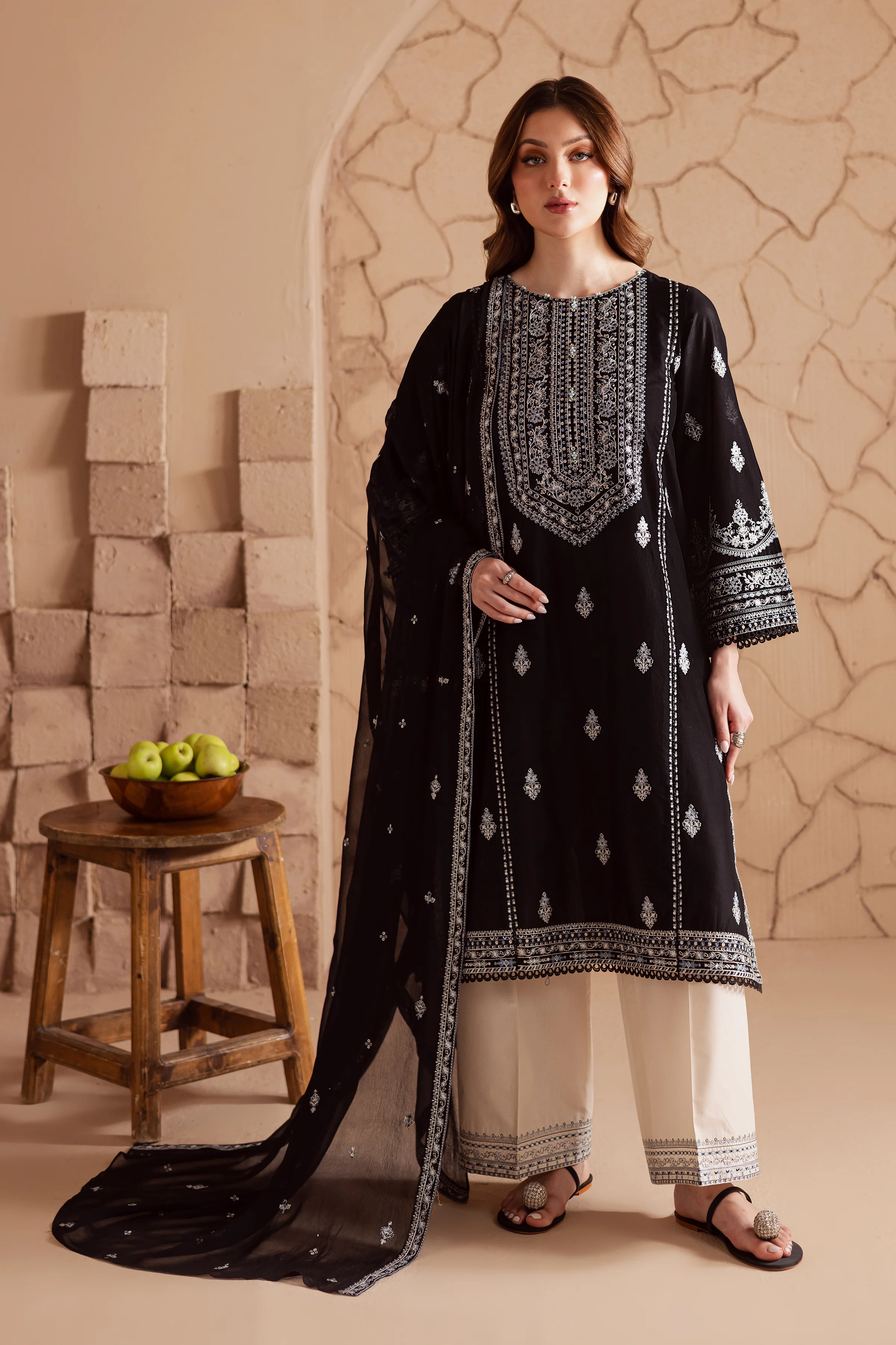 Maneeha 3Pc - Embroidered Lawn Dress - Image 5