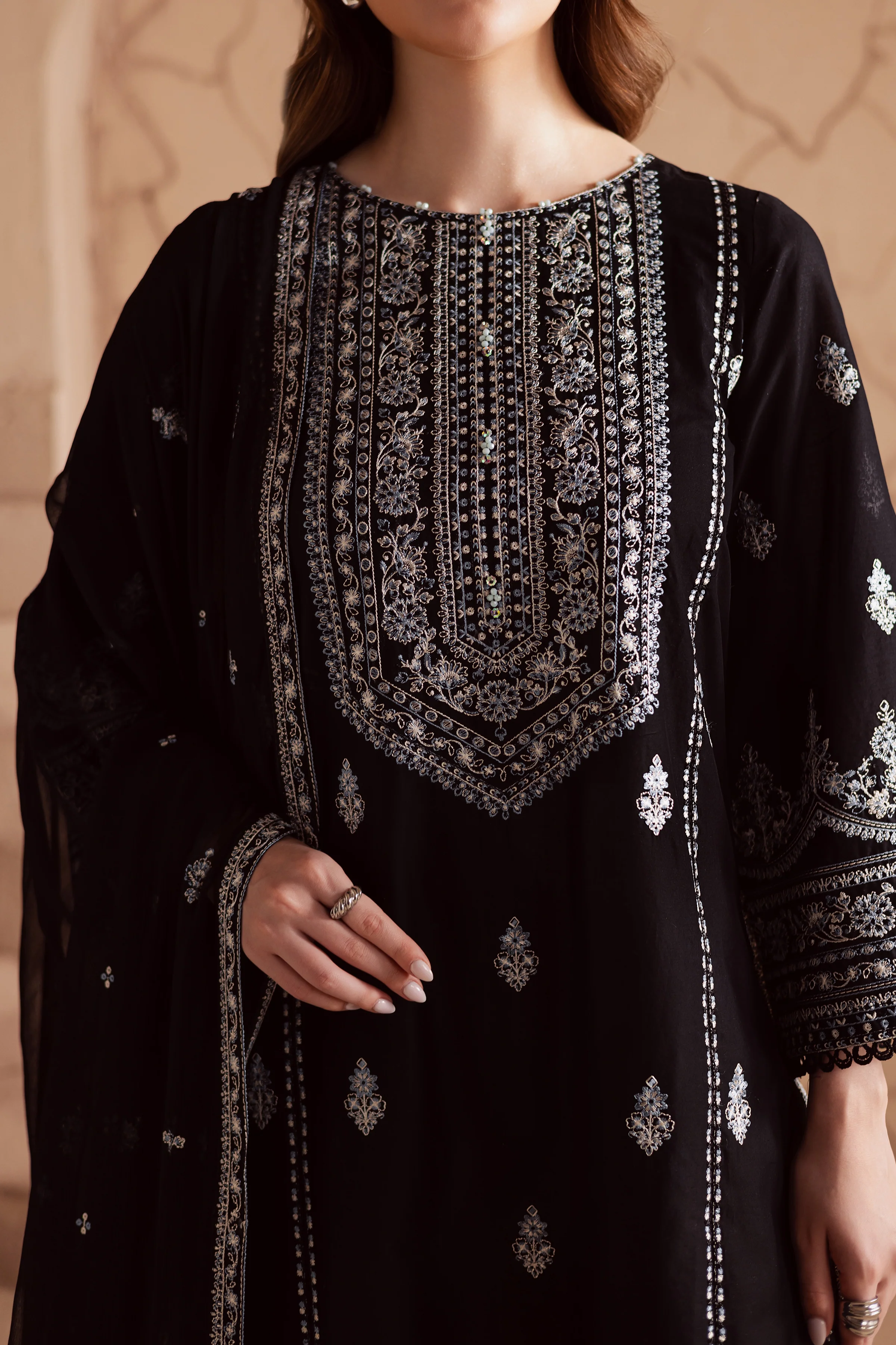 Maneeha 3Pc - Embroidered Lawn Dress - Image 7