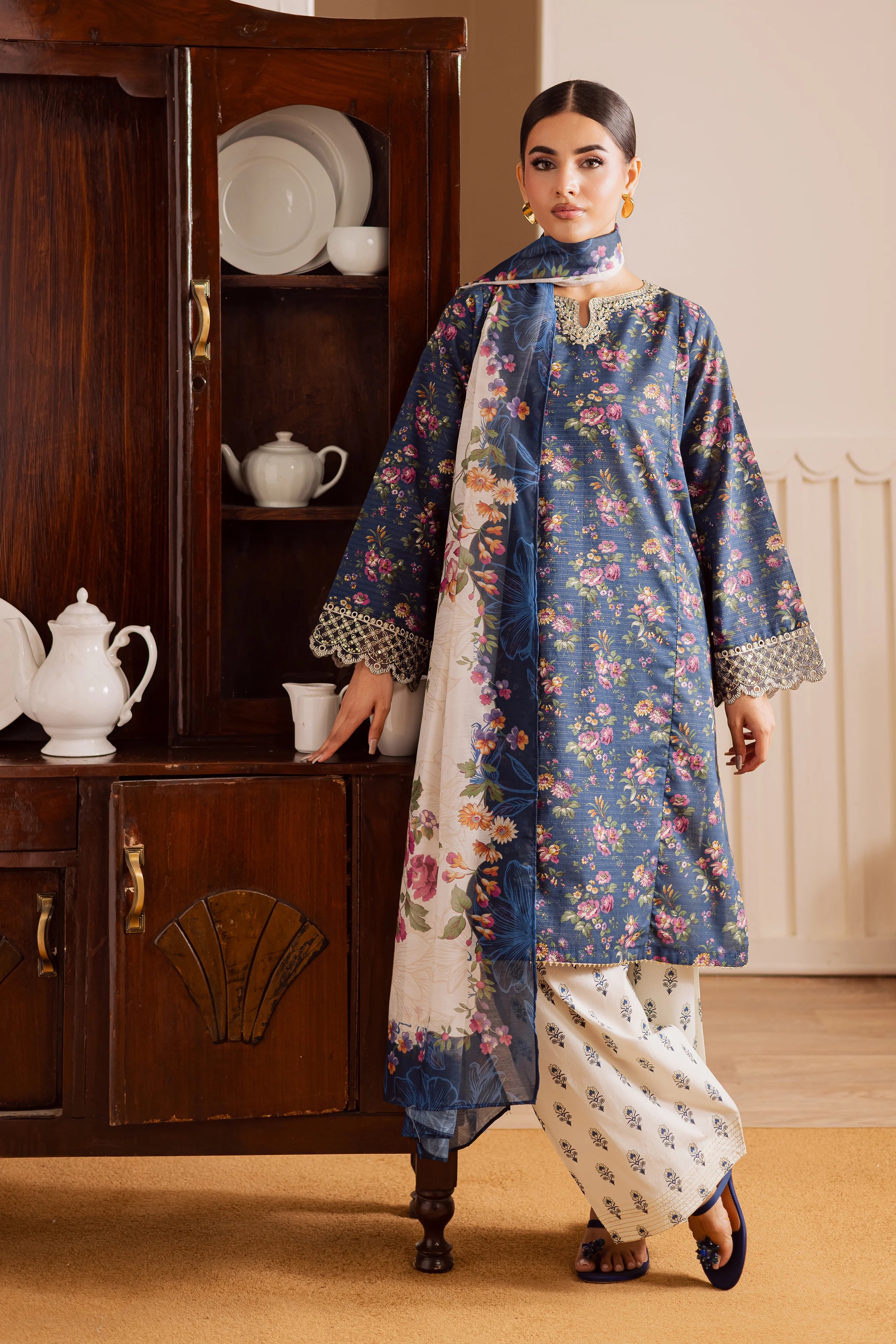 Maple 3Pc - Printed Casual Pret - Image 5