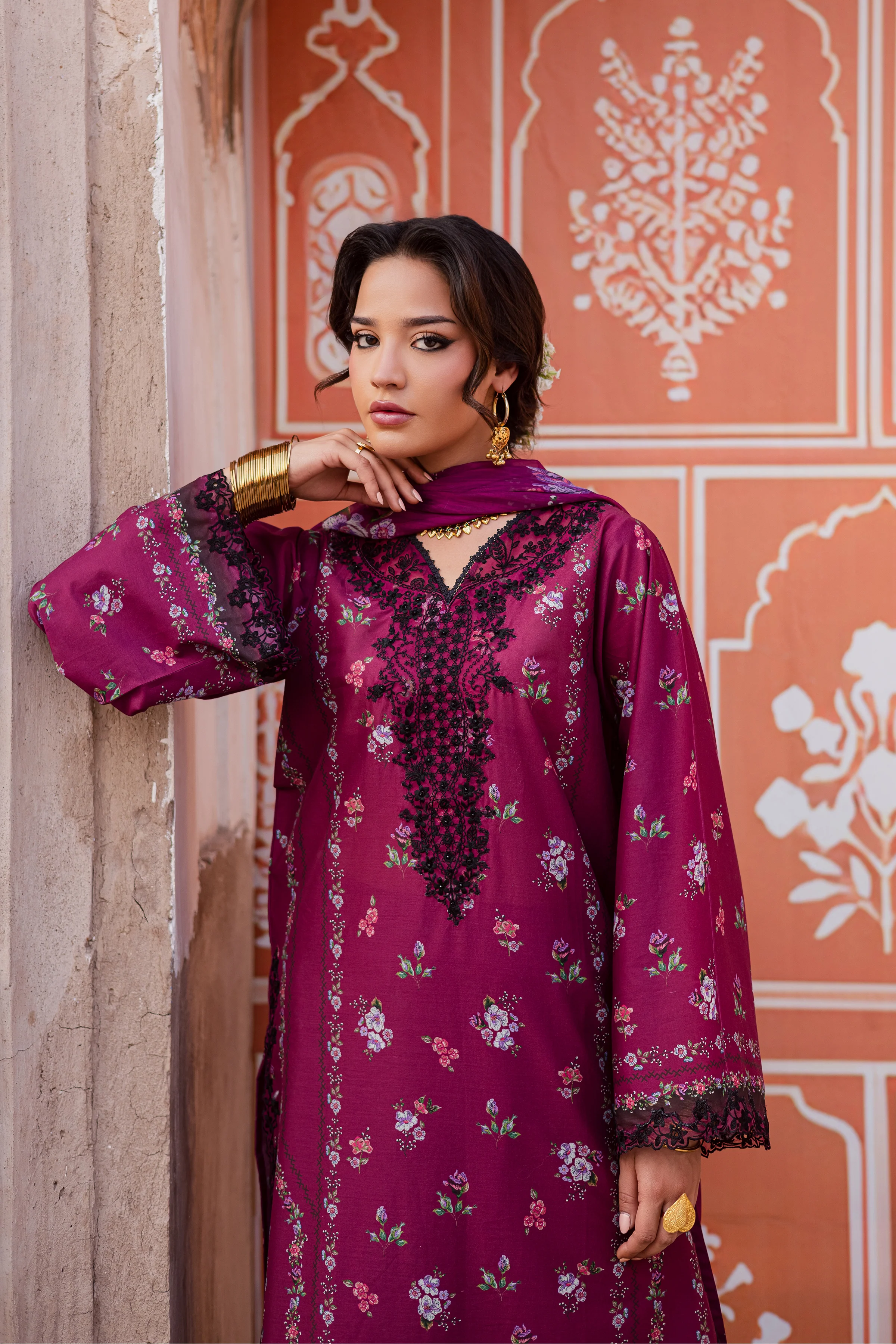 Maren 3Pc - Festive Eid Prints - Image 2