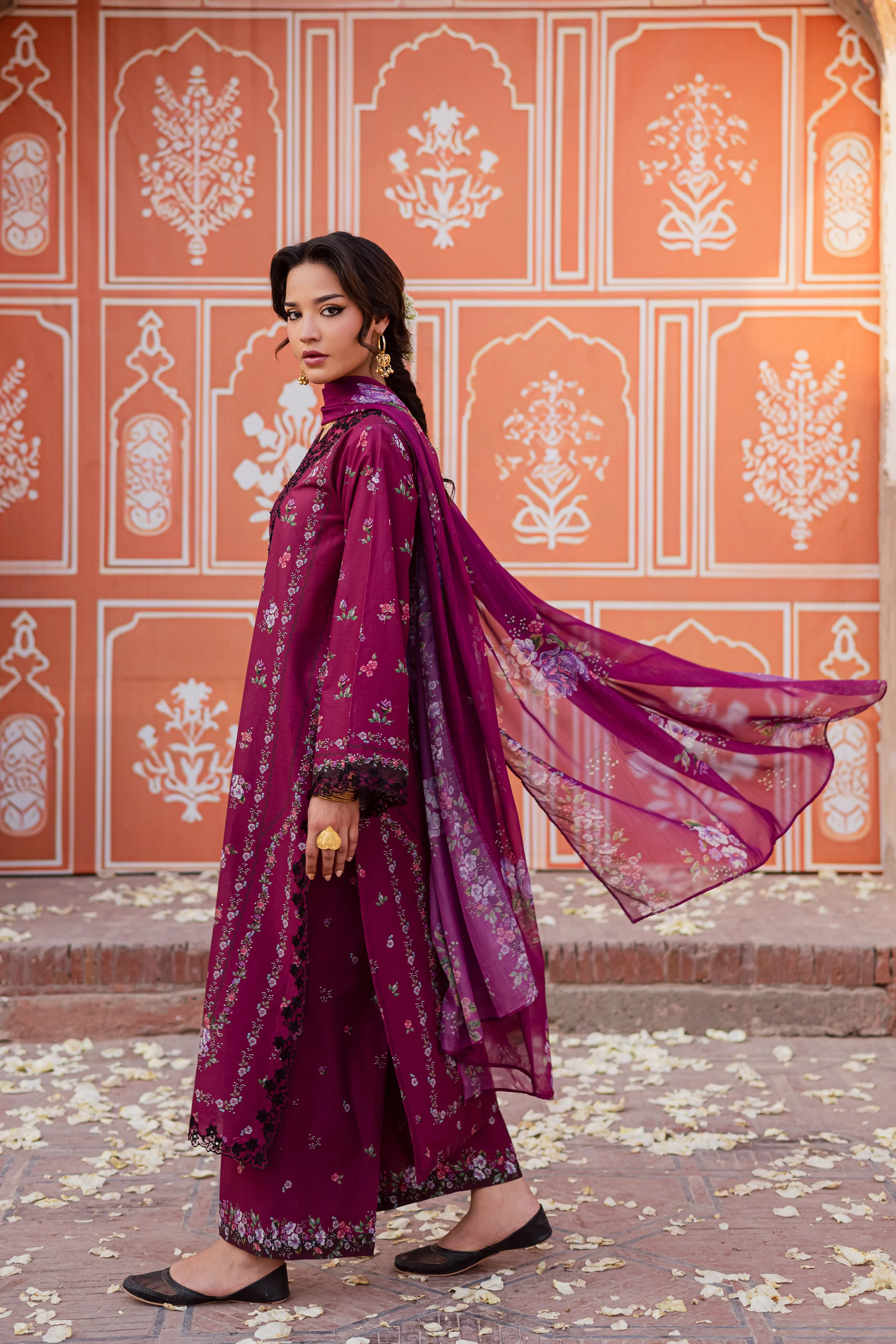 Maren 3Pc - Festive Eid Prints - Image 3