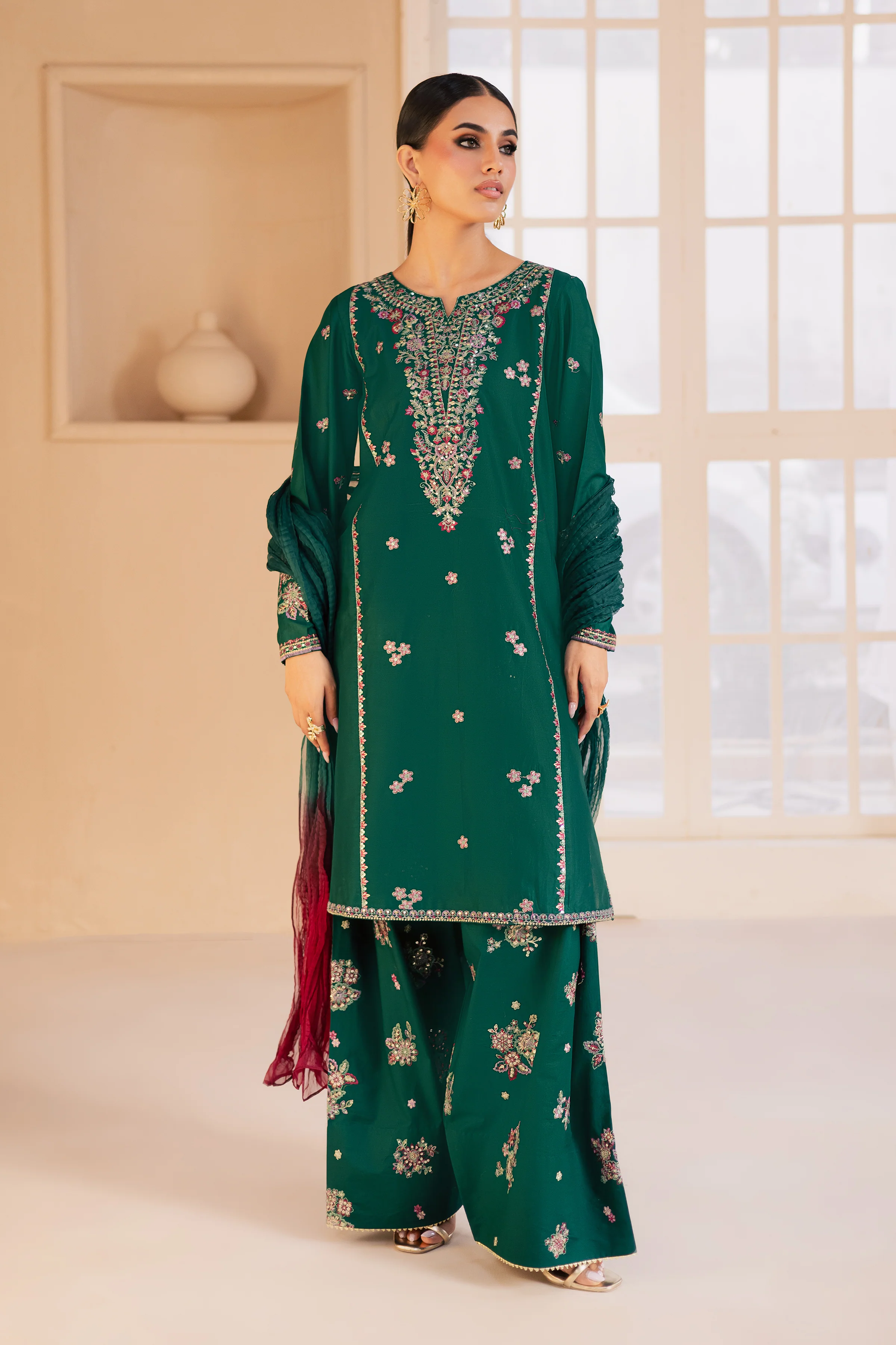 Margarita 3Pc - Embroidered Lawn Dress - Image 5