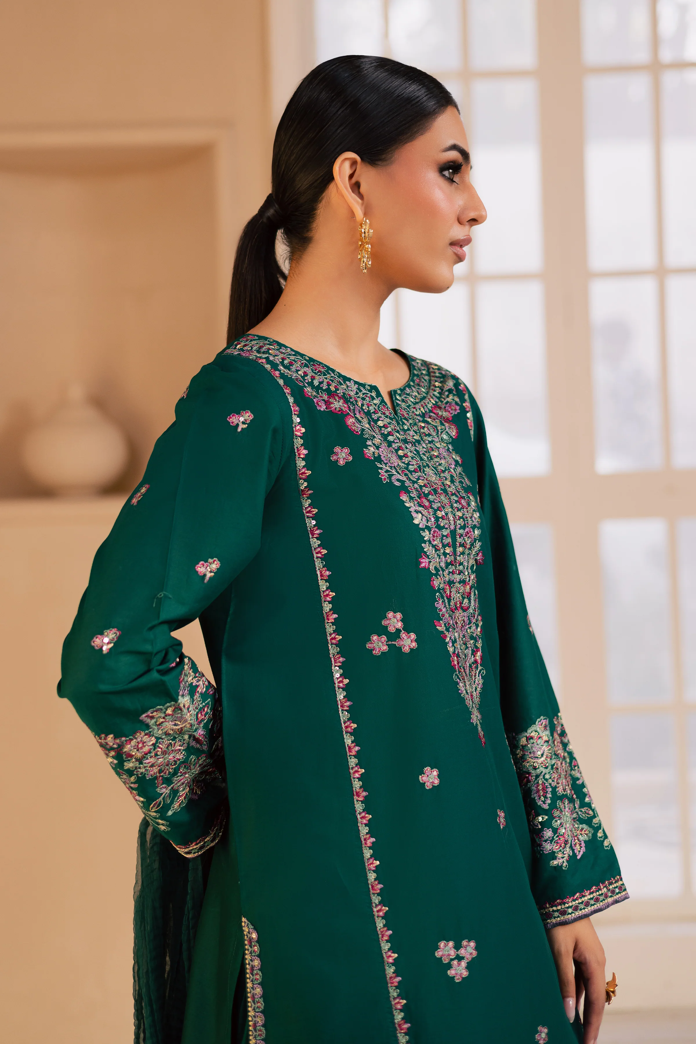 Margarita 3Pc - Embroidered Lawn Dress - Image 6