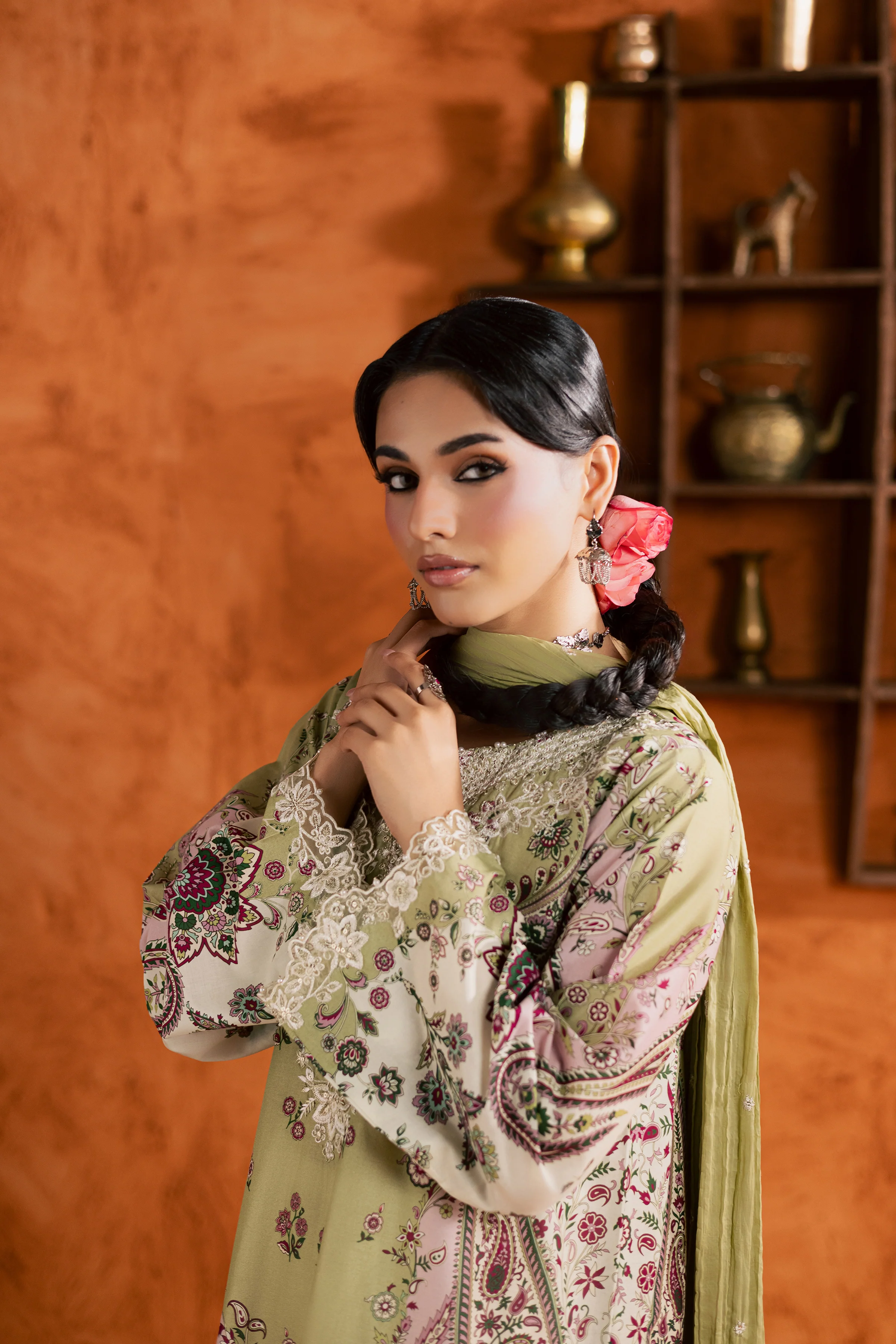 Margot 3Pc - Printed Lawn Dress - Image 3