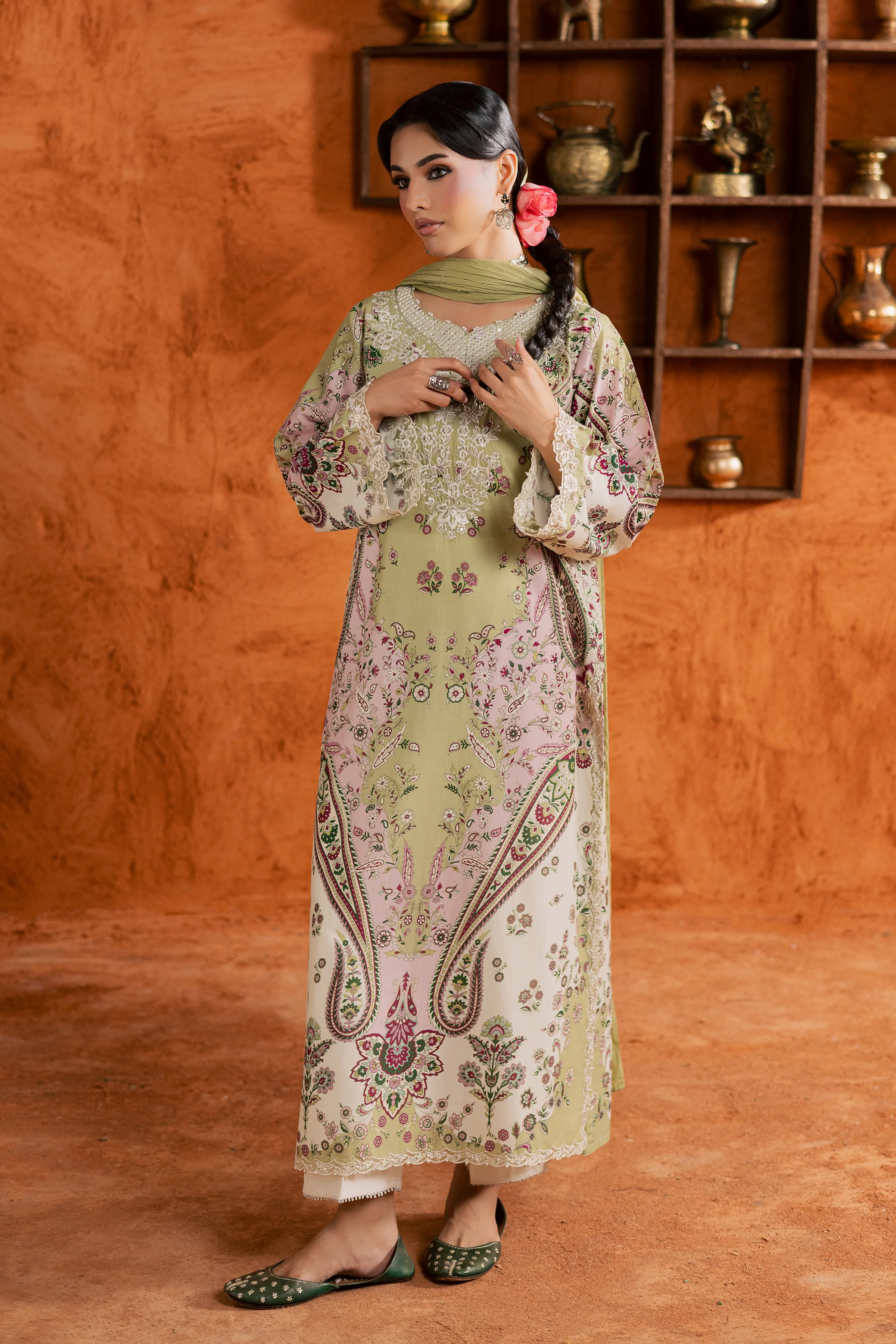 Margot 3Pc - Printed Lawn Dress - Image 4