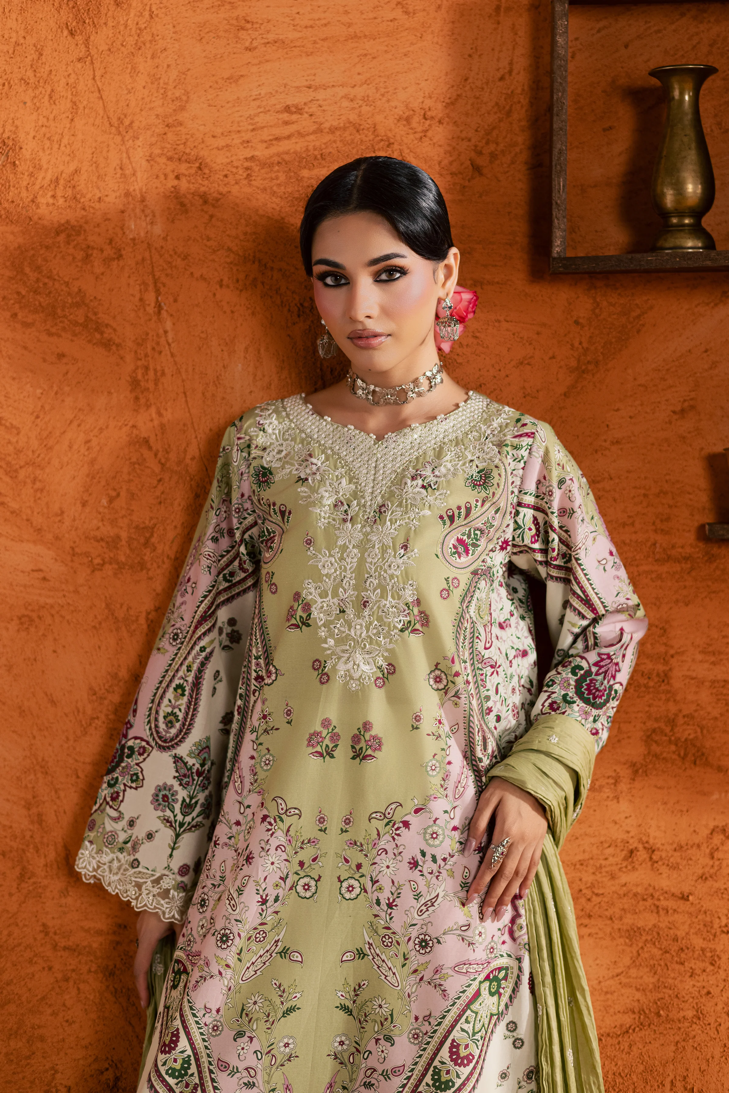 Margot 3Pc - Printed Lawn Dress - Image 9