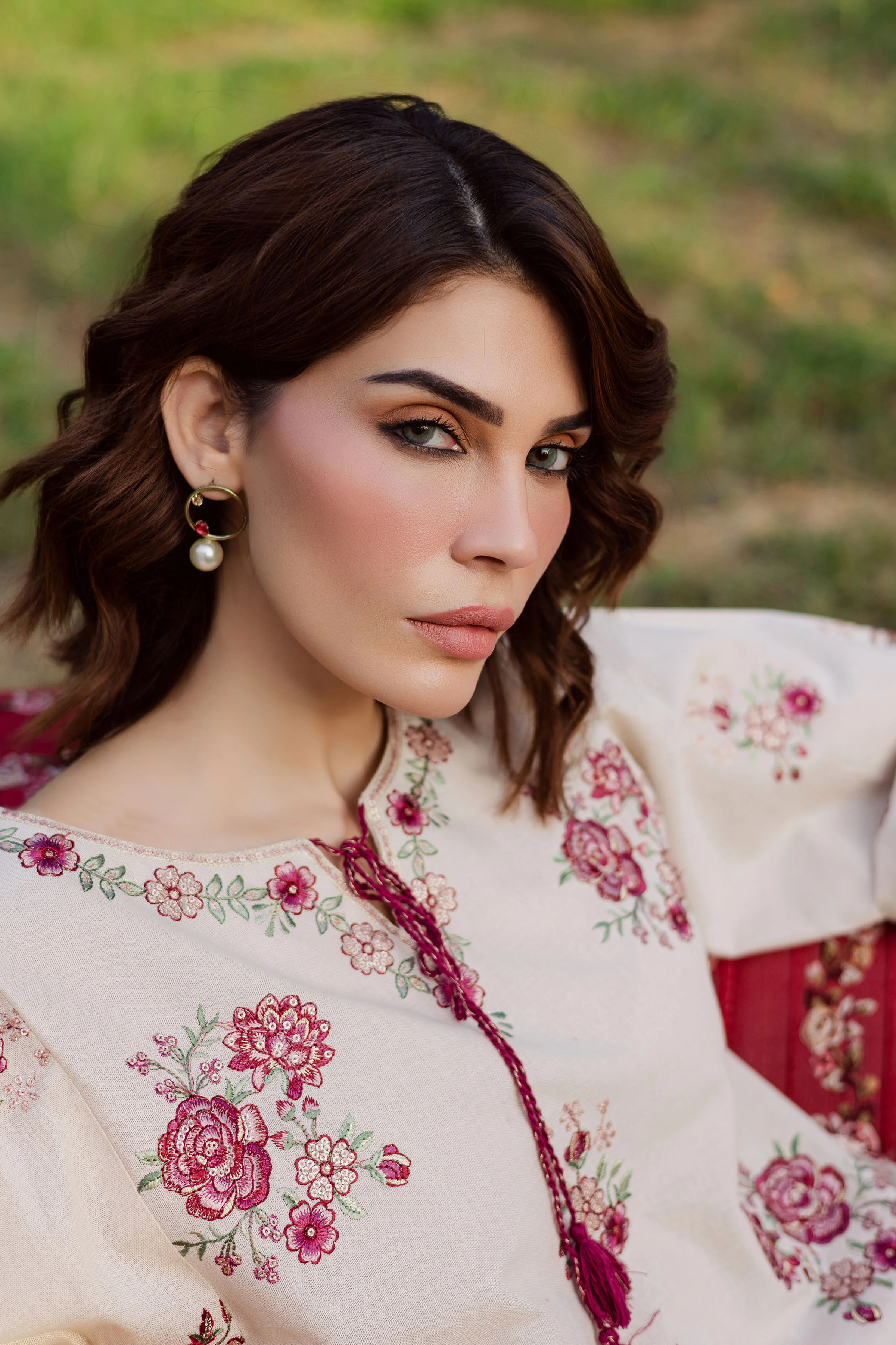 Meer 2Pc - Embroidered Khaddar Dress - Image 5