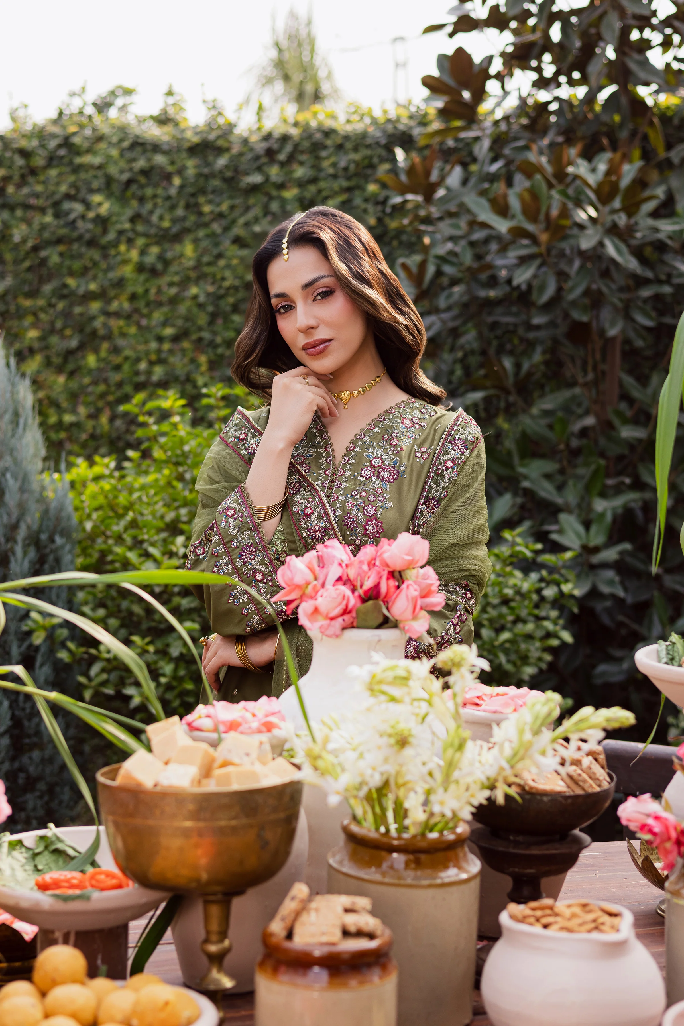 Mehlab 3Pc - Festive Embroidered Lawn - Image 10